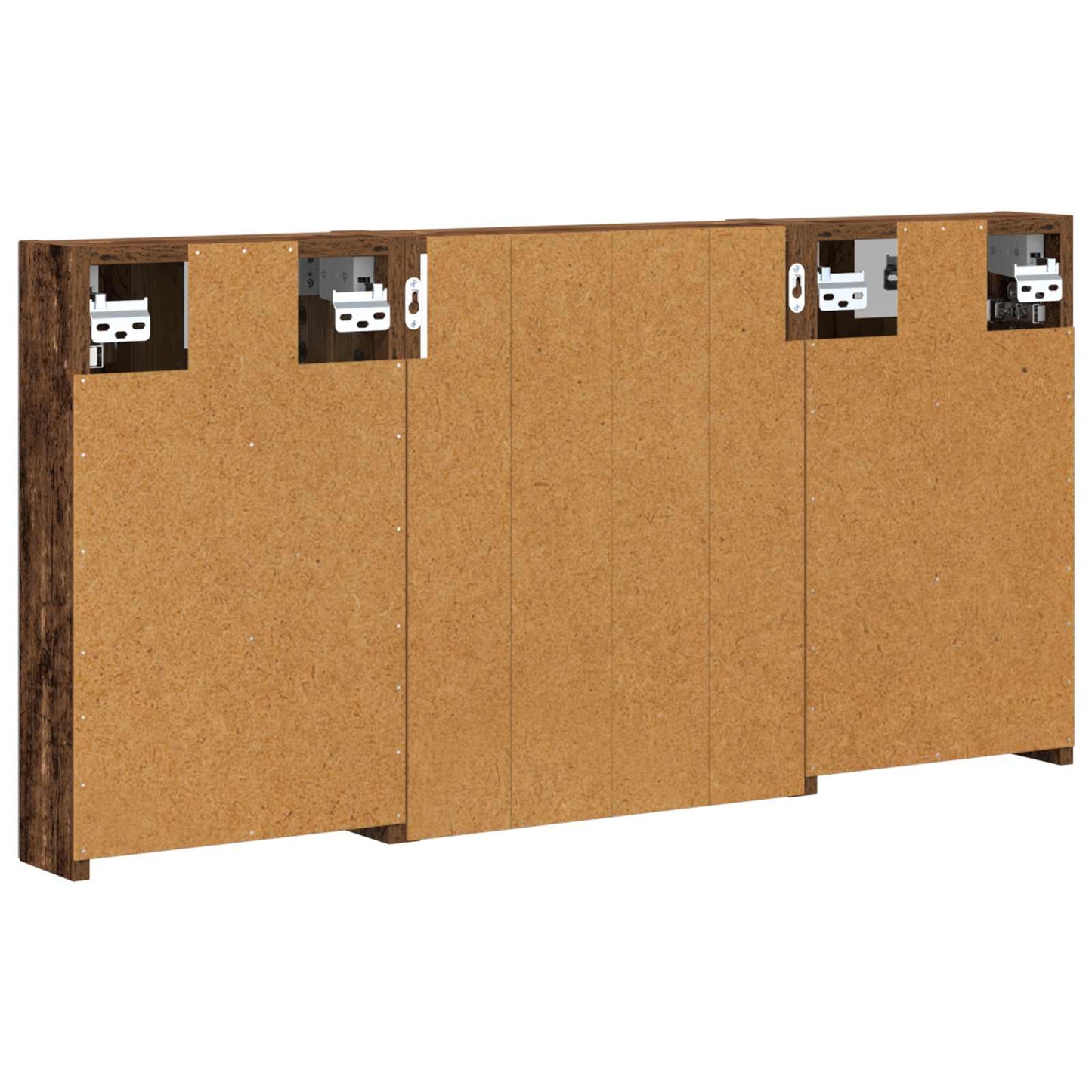 Baderomsskapsett 3 pcs 100 x 10,5 x 50 cm Konstruert tre