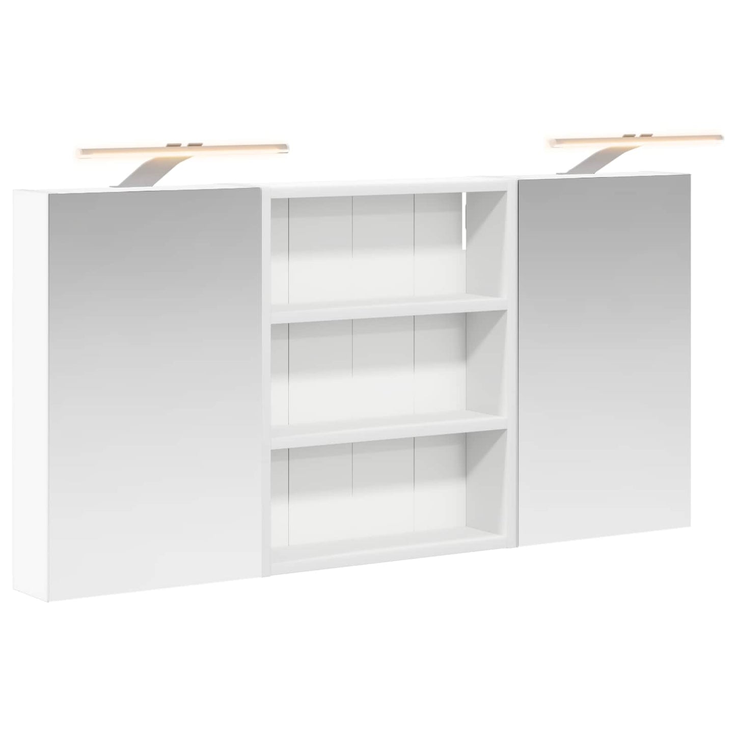 Baderomsskapsett 3 pcs 100 x 10,5 x 50 cm Konstruert tre