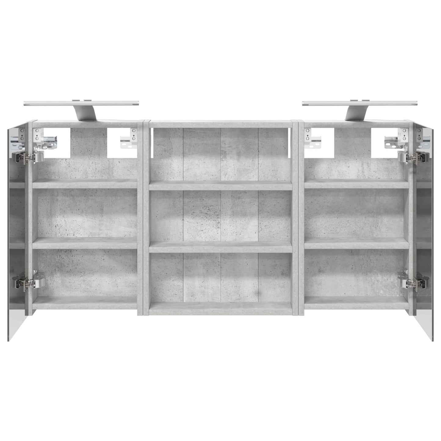 Baderomsskapsett 3 pcs 100 x 10,5 x 50 cm Konstruert tre