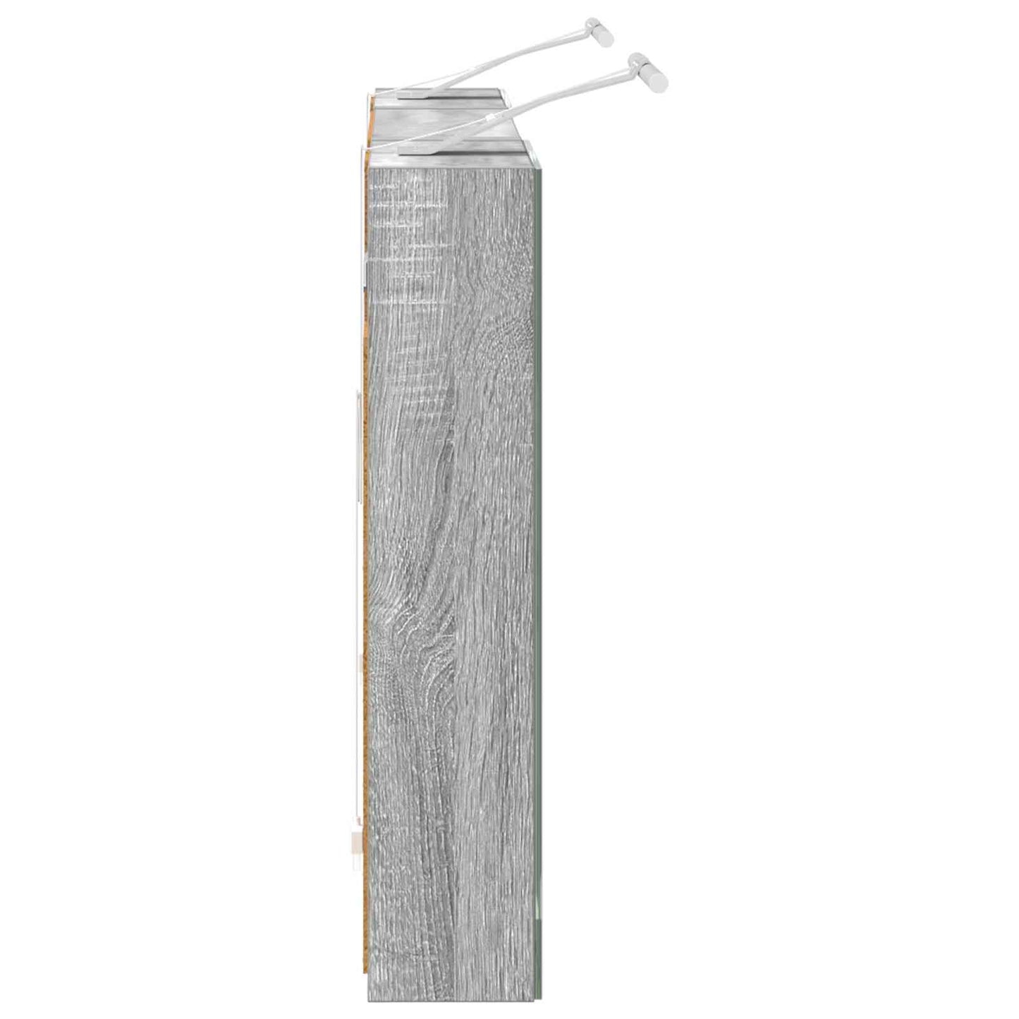 Baderomsskapsett 3 pcs 100 x 10,5 x 50 cm Konstruert tre
