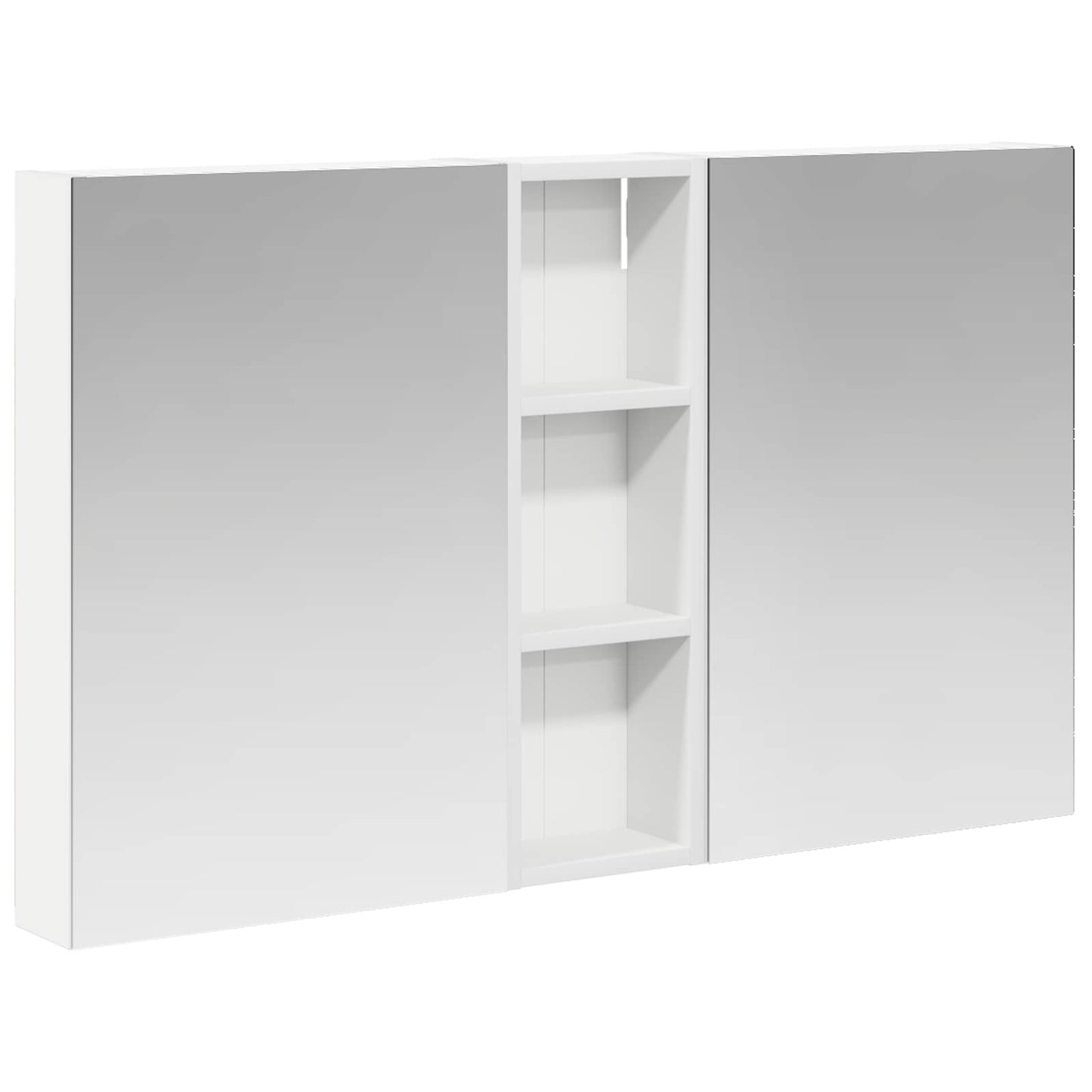 Baderomsskapsett 3 pcs 100 x 10,5 x 60,5 cm Konstruert tre