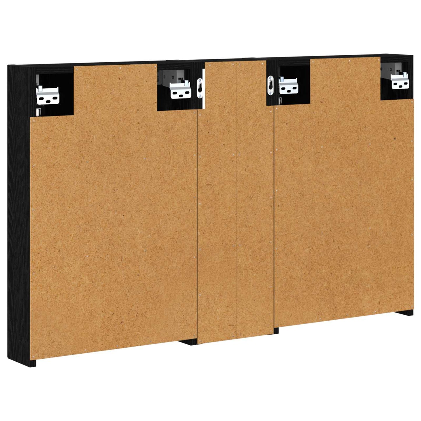 Baderomsskapsett 3 pcs 100 x 10,5 x 60,5 cm Konstruert tre