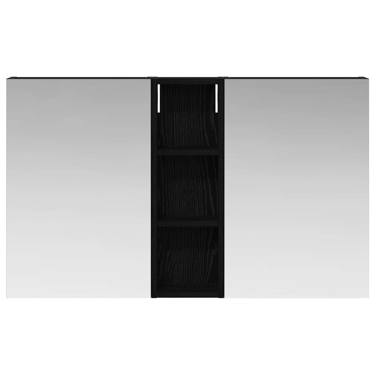 Baderomsskapsett 3 pcs 100 x 10,5 x 60,5 cm Konstruert tre