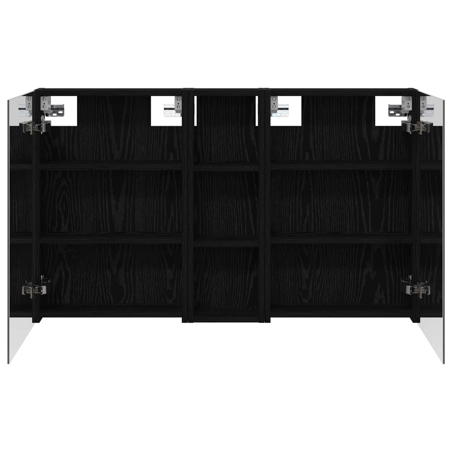 Baderomsskapsett 3 pcs 100 x 10,5 x 60,5 cm Konstruert tre