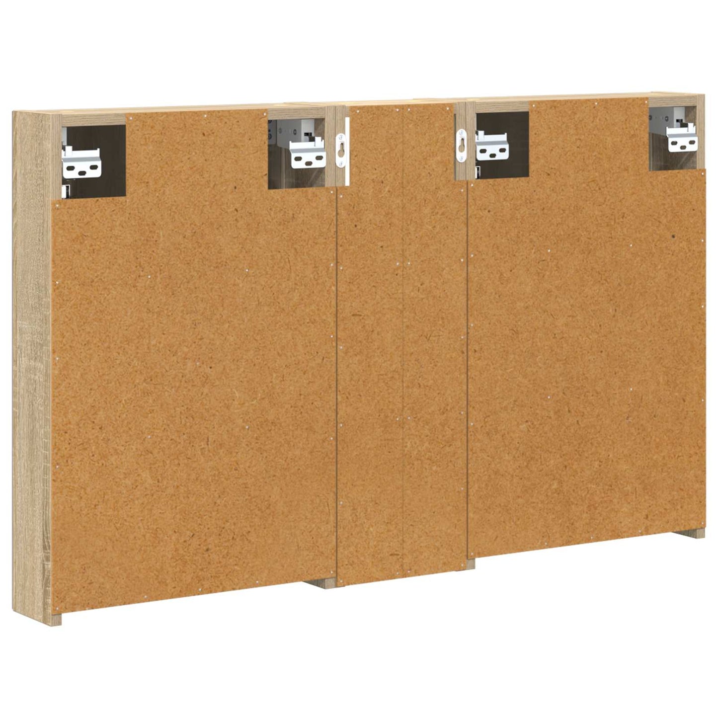 Baderomsskapsett 3 pcs 100 x 10,5 x 60,5 cm Konstruert tre