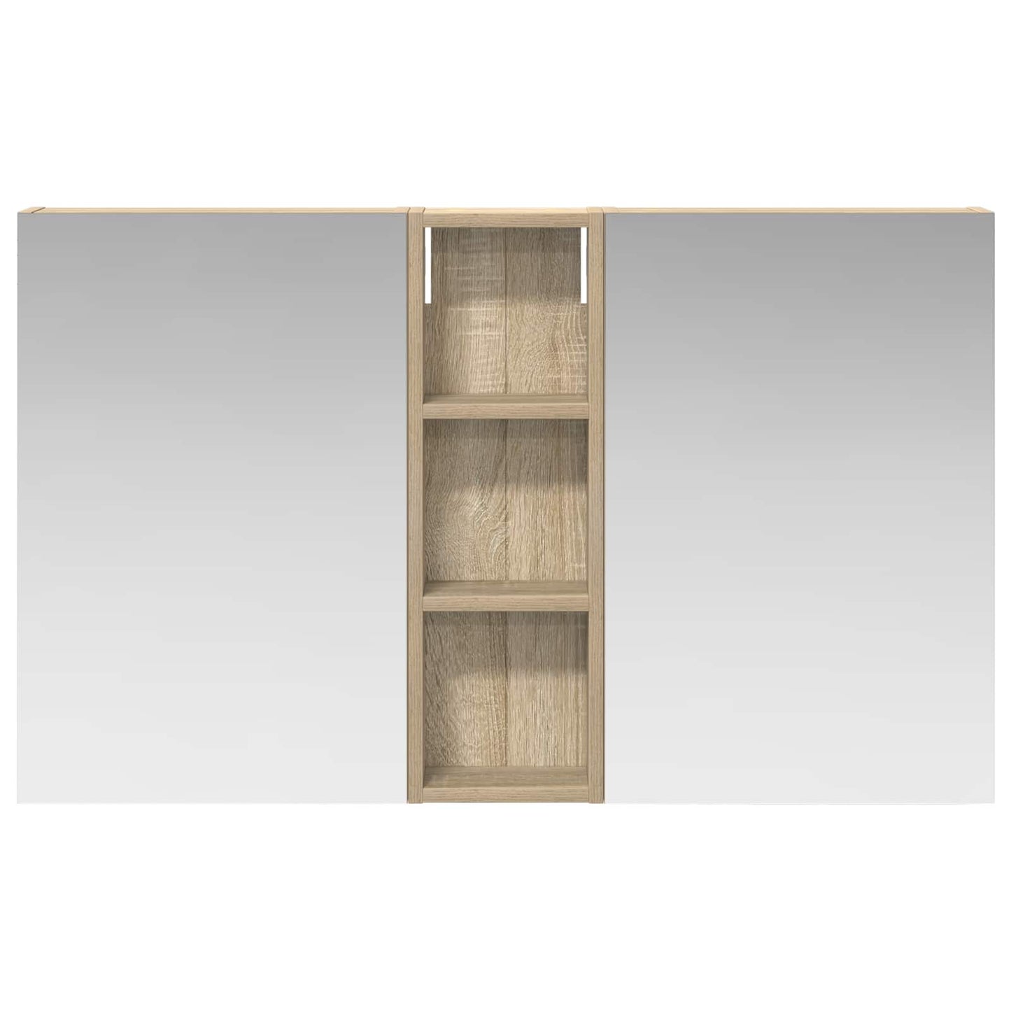 Baderomsskapsett 3 pcs 100 x 10,5 x 60,5 cm Konstruert tre