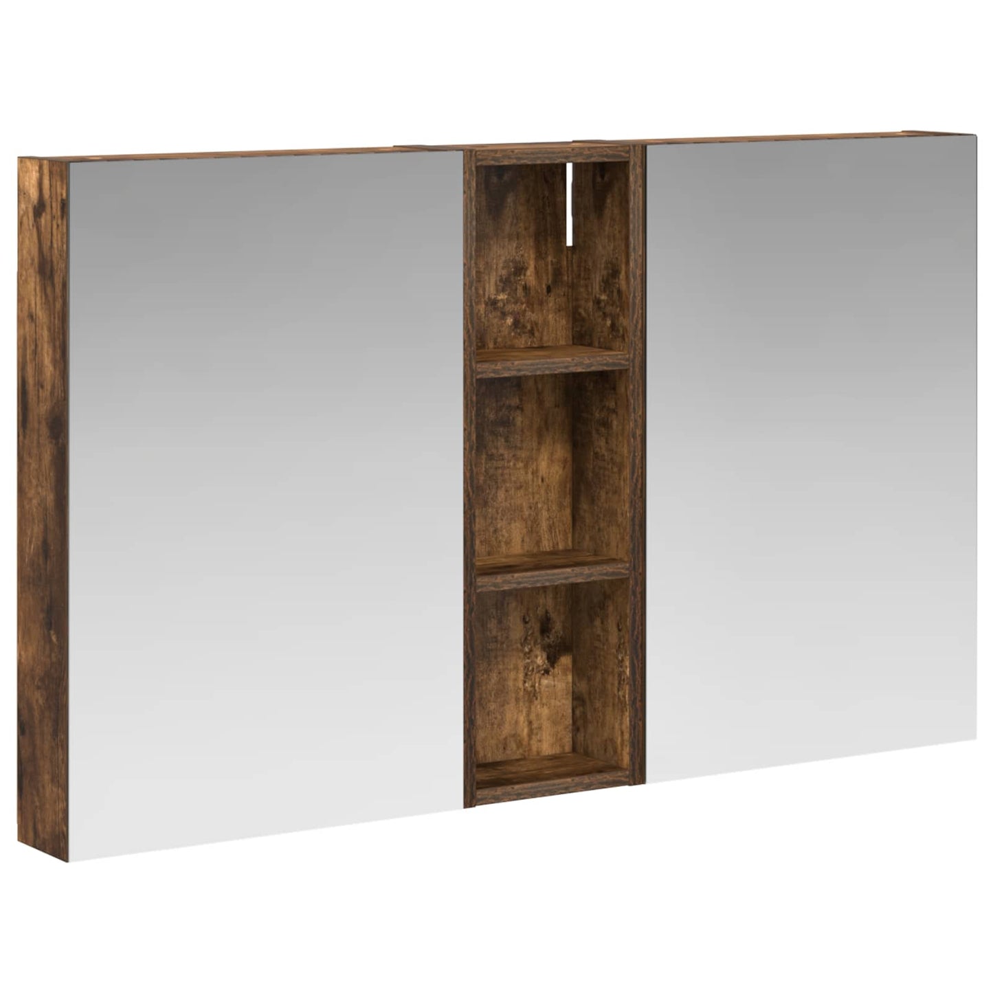 Baderomsskapsett 3 pcs 100 x 10,5 x 60,5 cm Konstruert tre