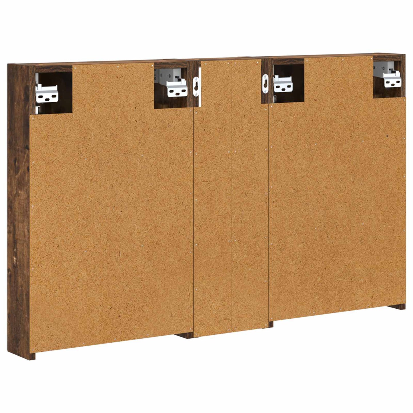 Baderomsskapsett 3 pcs 100 x 10,5 x 60,5 cm Konstruert tre