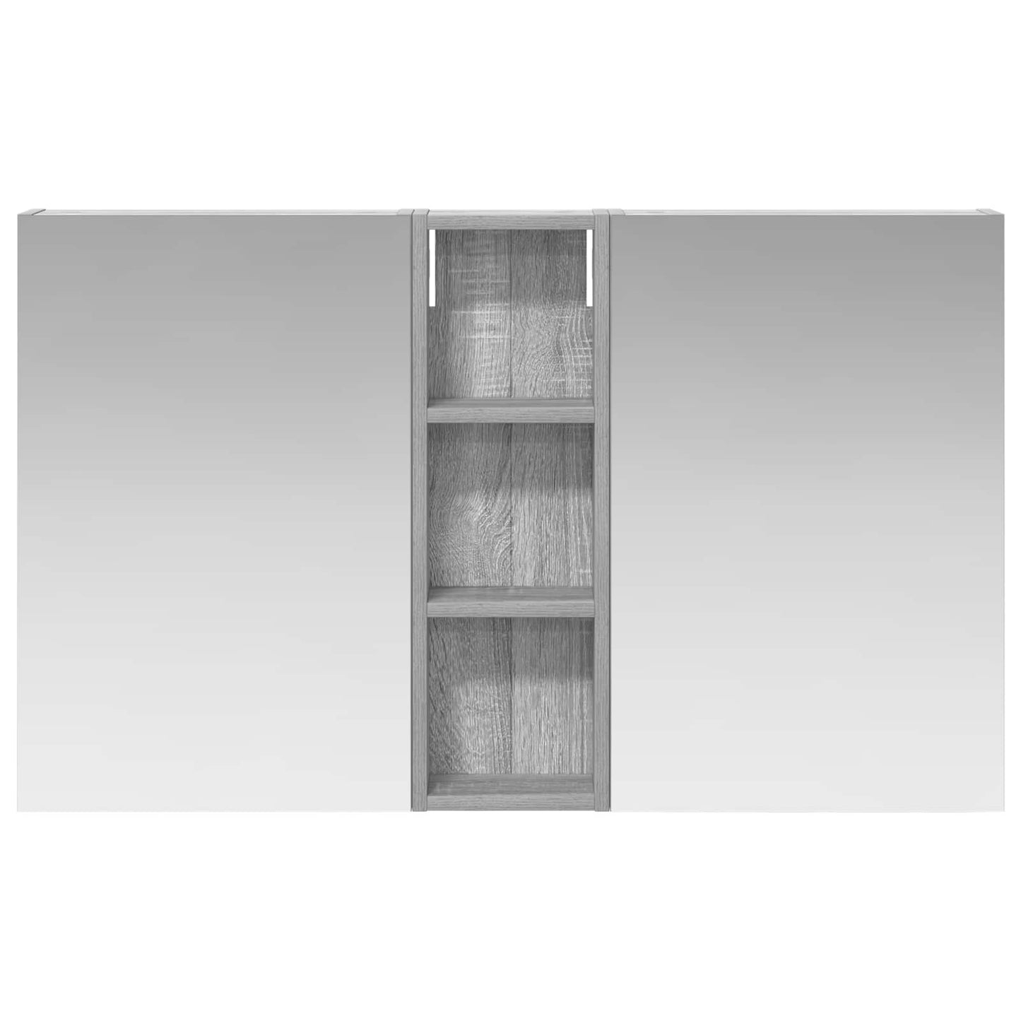 Baderomsskapsett 3 pcs 100 x 10,5 x 60,5 cm Konstruert tre