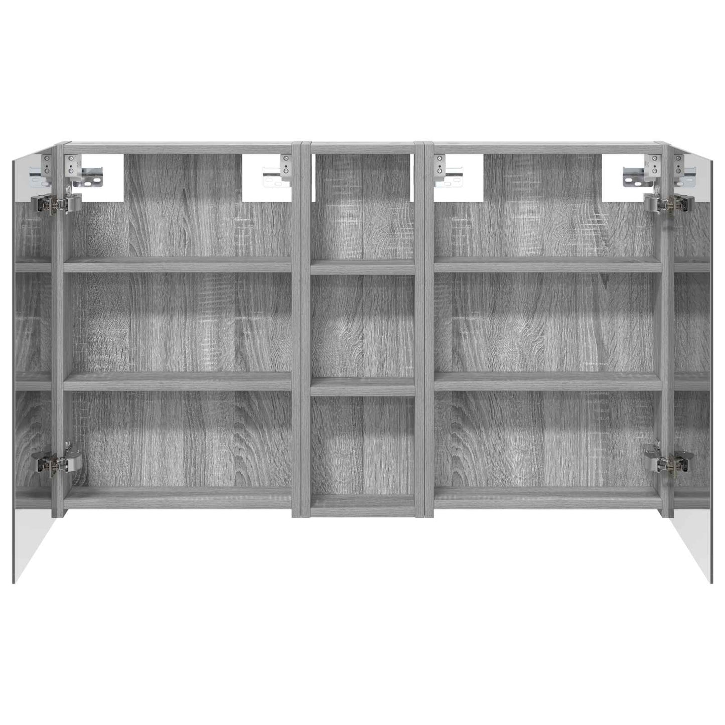 Baderomsskapsett 3 pcs 100 x 10,5 x 60,5 cm Konstruert tre