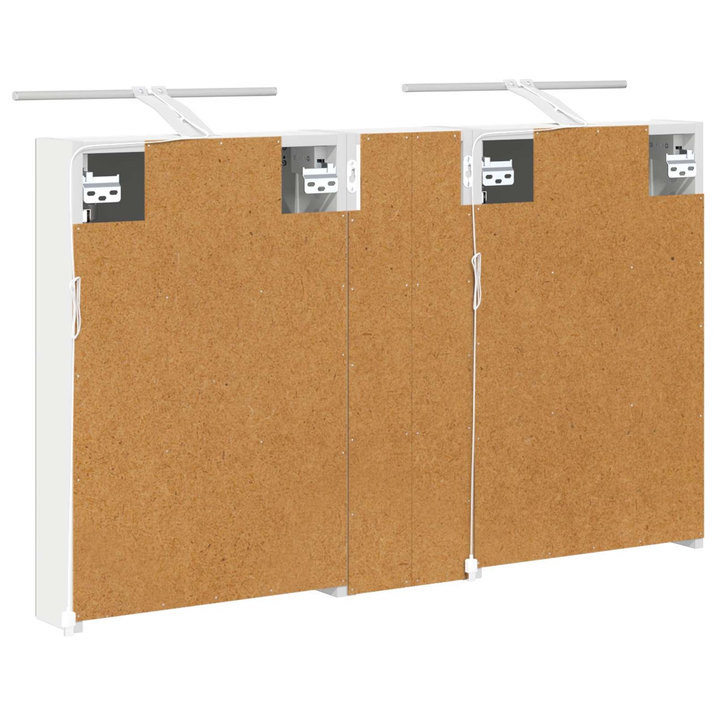 Baderomsskapsett 3 pcs 100 x 10,5 x 60,5 cm Konstruert tre