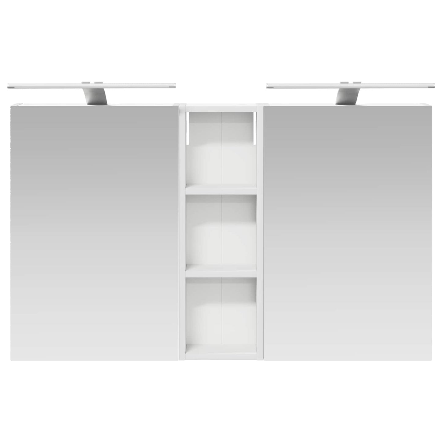 Baderomsskapsett 3 pcs 100 x 10,5 x 60,5 cm Konstruert tre