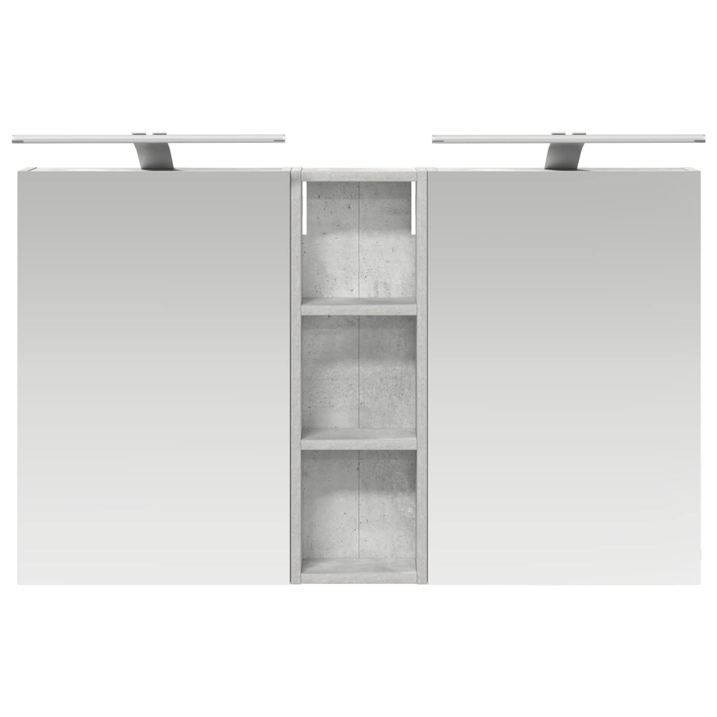 Baderomsskapsett 3 pcs 100 x 10,5 x 60,5 cm Konstruert tre