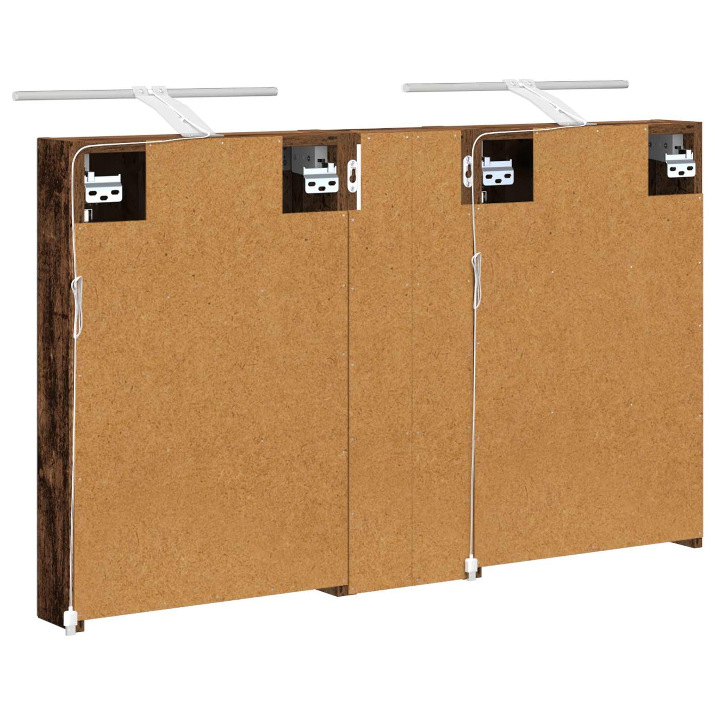 Baderomsskapsett 3 pcs 100 x 10,5 x 60,5 cm Konstruert tre