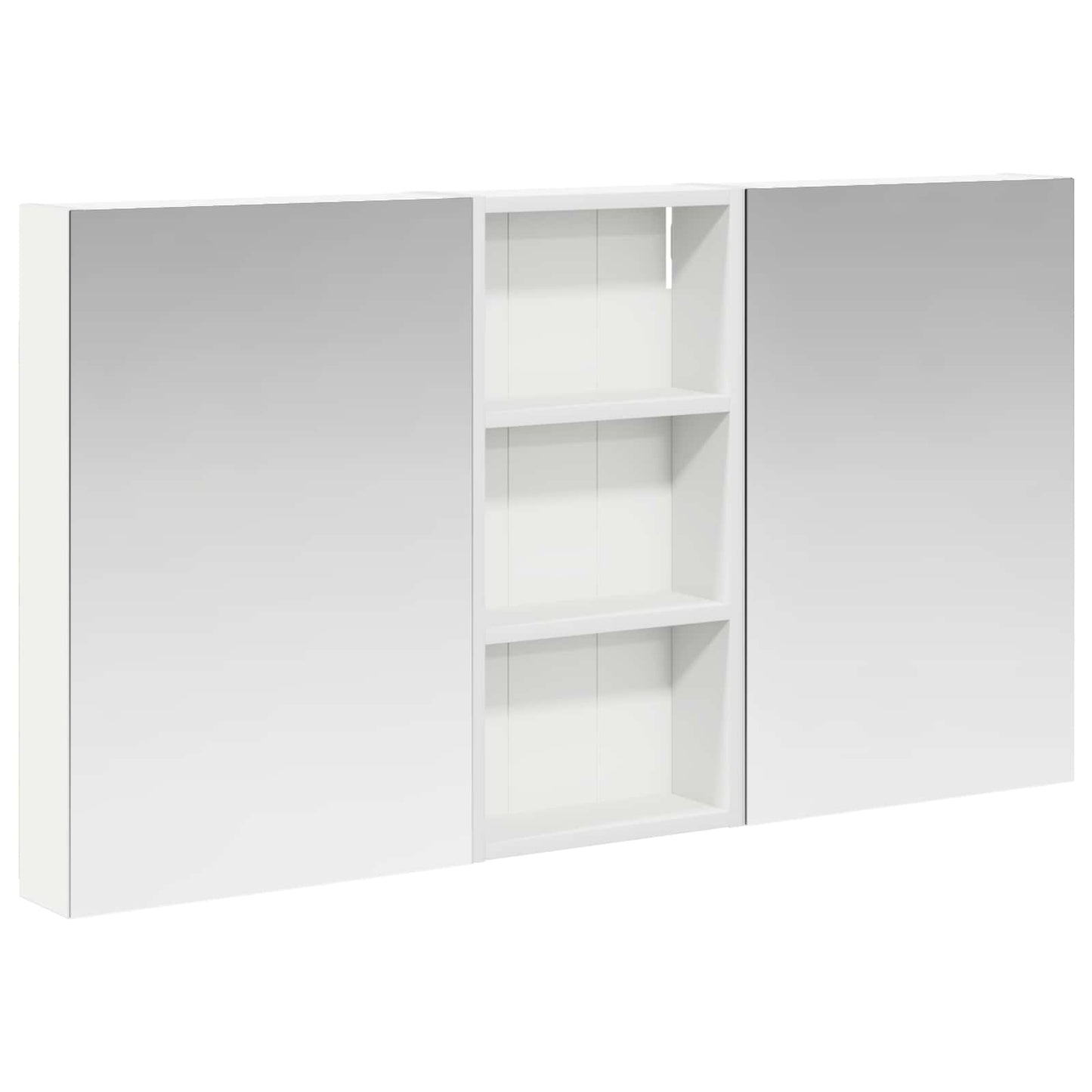 Baderomsskapsett 3 pcs 110 x 10,5 x 60,5 cm Konstruert tre
