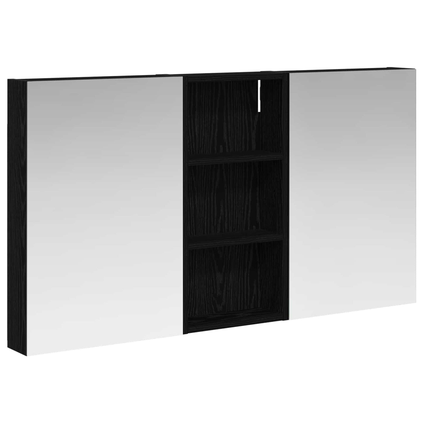 Baderomsskapsett 3 pcs 110 x 10,5 x 60,5 cm Konstruert tre