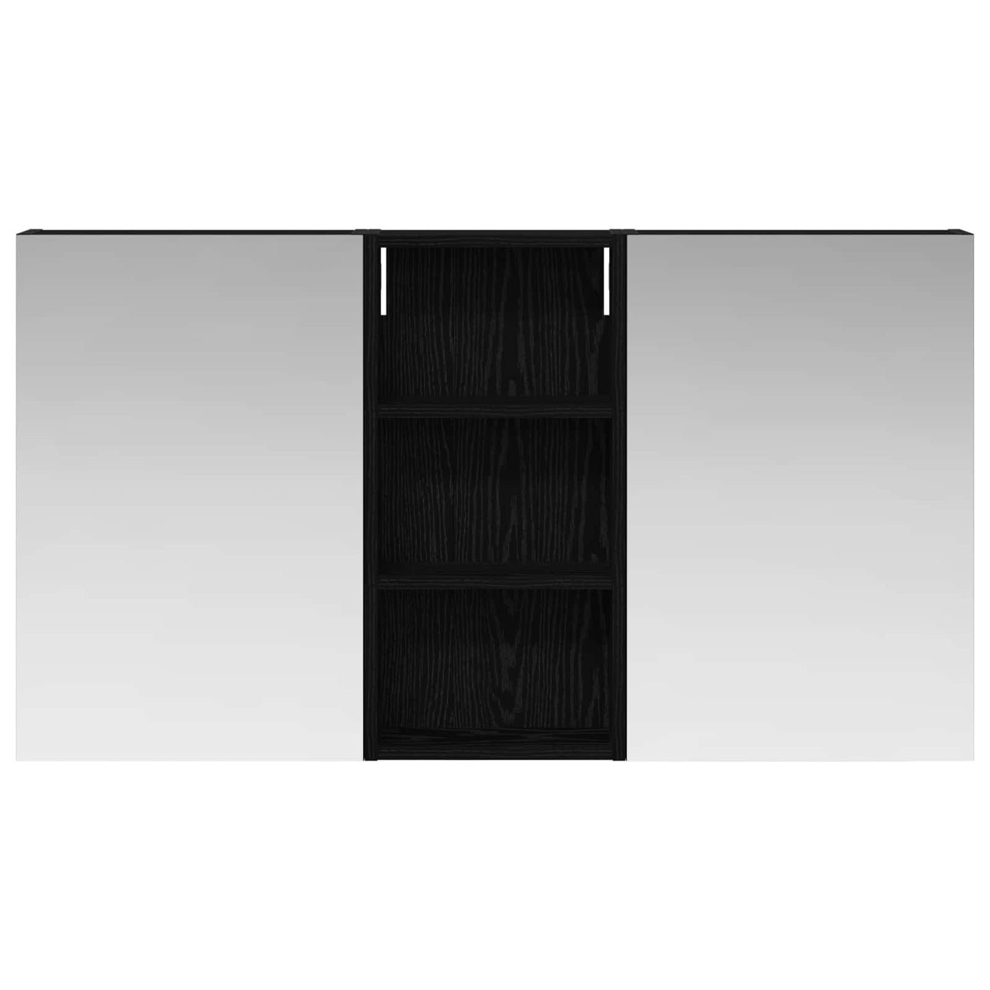 Baderomsskapsett 3 pcs 110 x 10,5 x 60,5 cm Konstruert tre