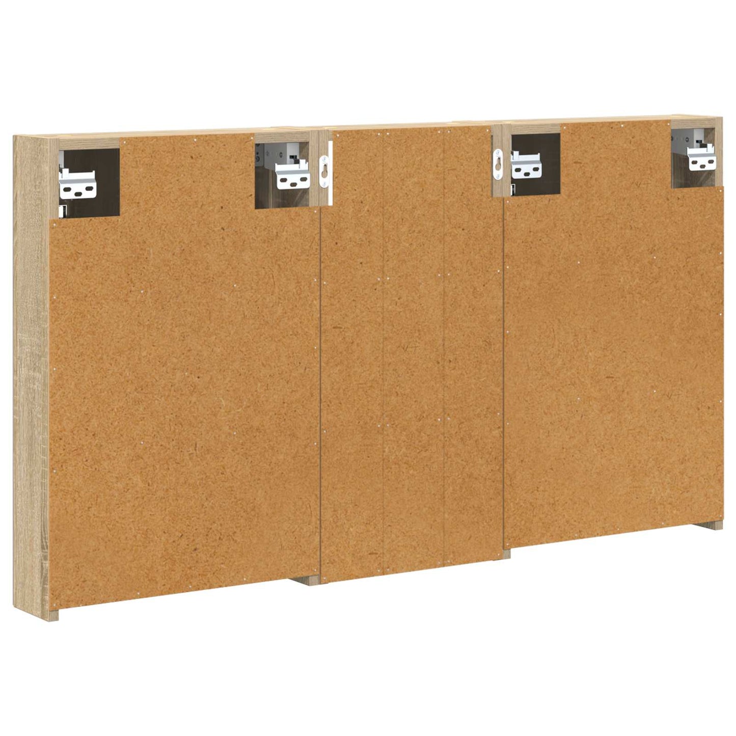 Baderomsskapsett 3 pcs 110 x 10,5 x 60,5 cm Konstruert tre