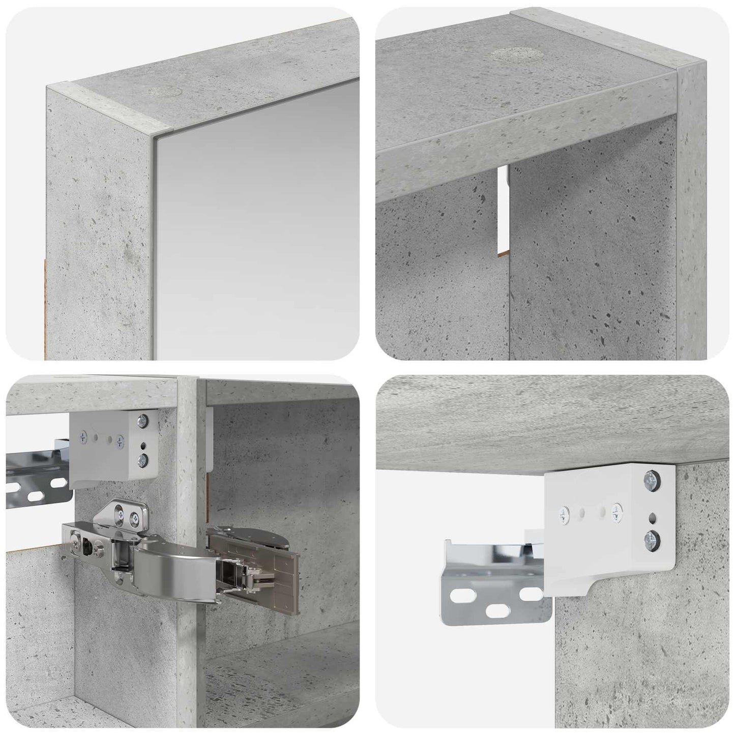 Baderomsskapsett 3 pcs 110 x 10,5 x 60,5 cm Konstruert tre