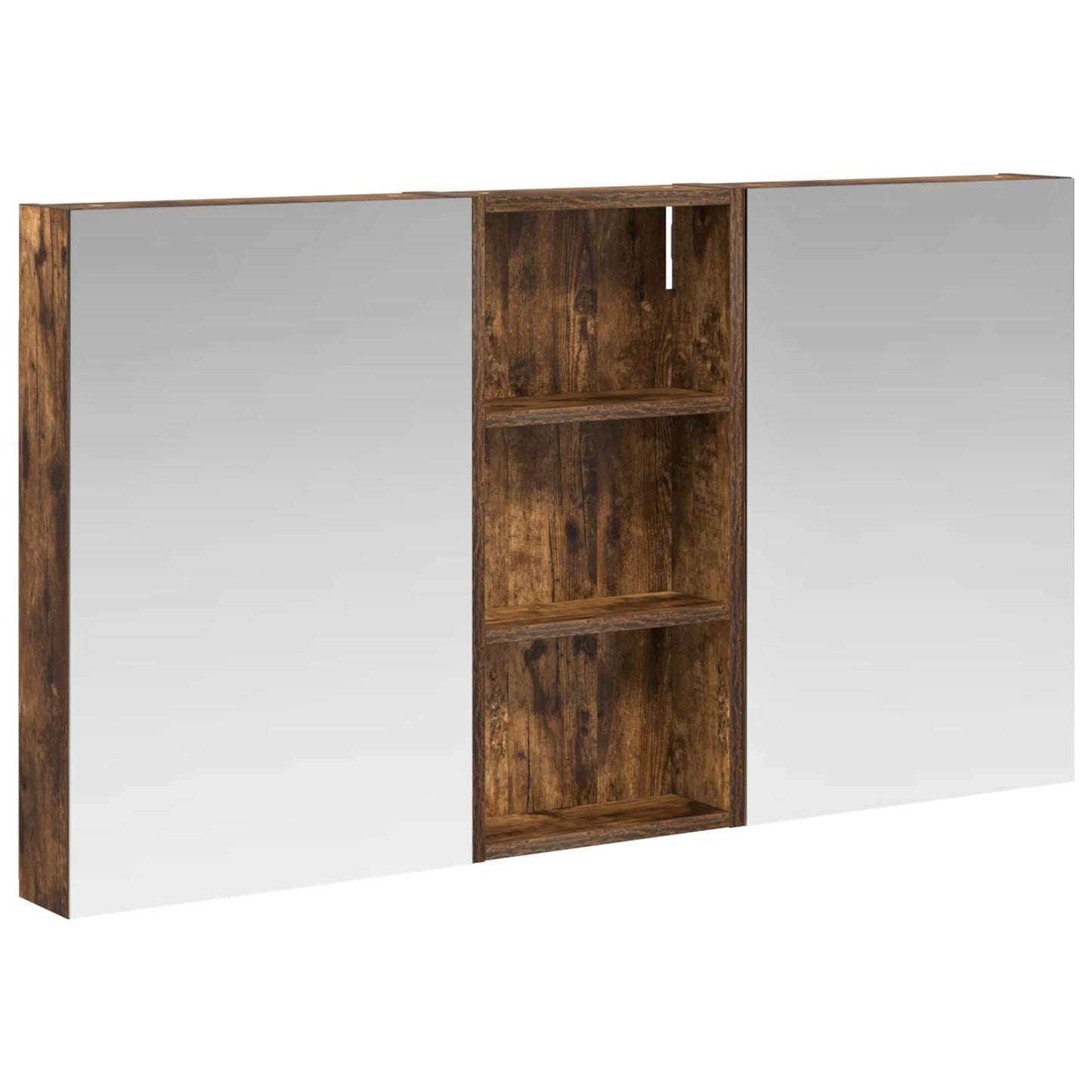 Baderomsskapsett 3 pcs 110 x 10,5 x 60,5 cm Konstruert tre