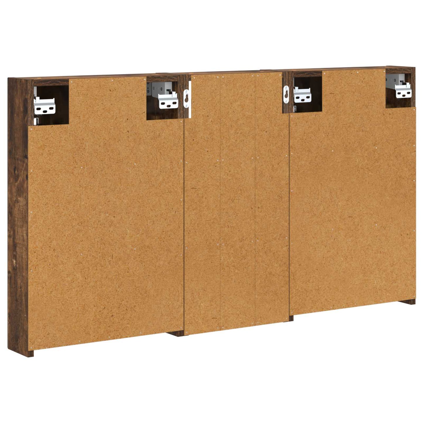 Baderomsskapsett 3 pcs 110 x 10,5 x 60,5 cm Konstruert tre