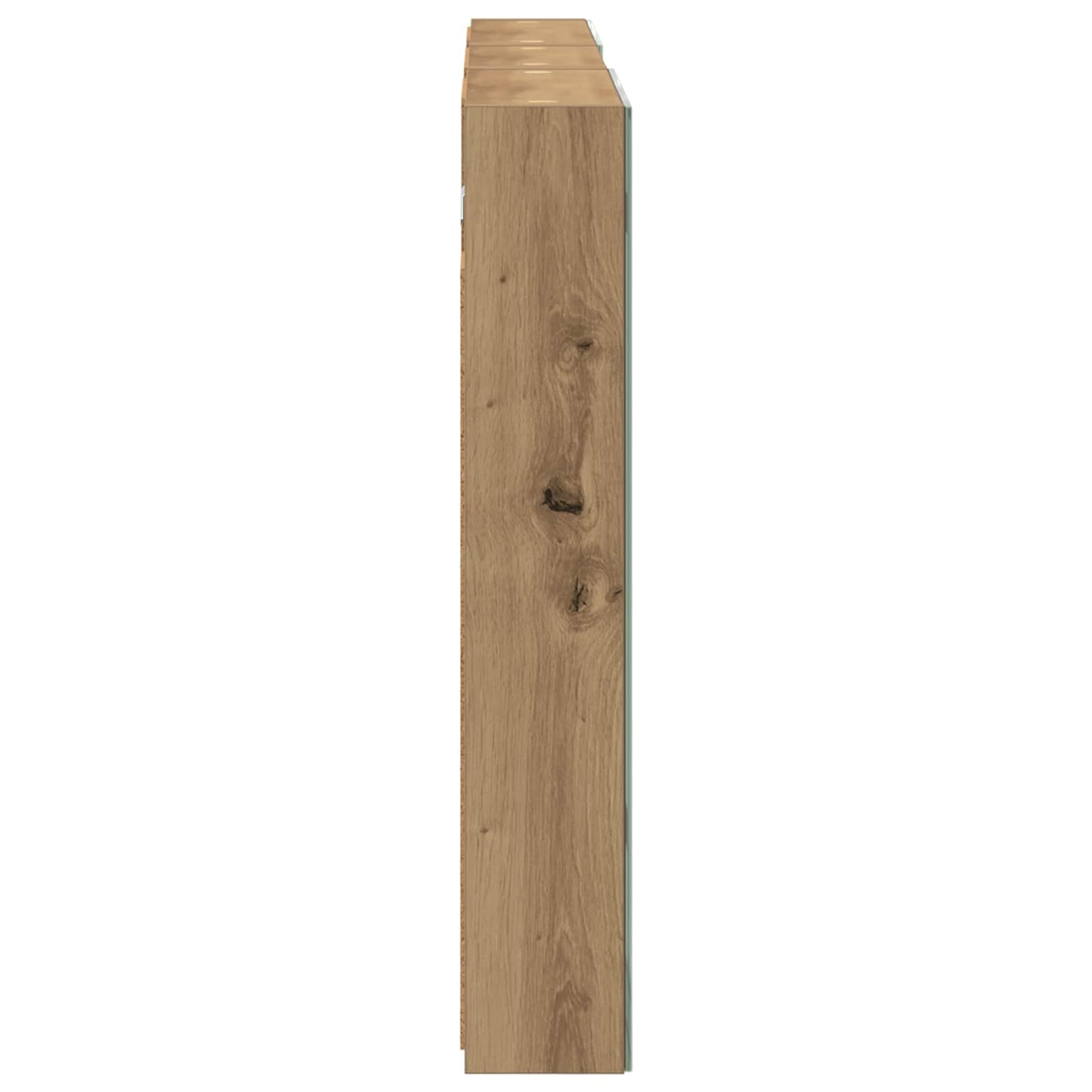 Baderomsskapsett 3 stk. 110 x 10,5 x 60,5 cm Konstruert tre