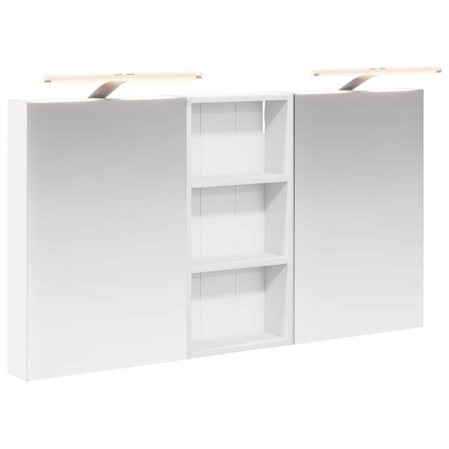 Baderomsskapsett 3 pcs 110 x 10,5 x 60,5 cm Konstruert tre