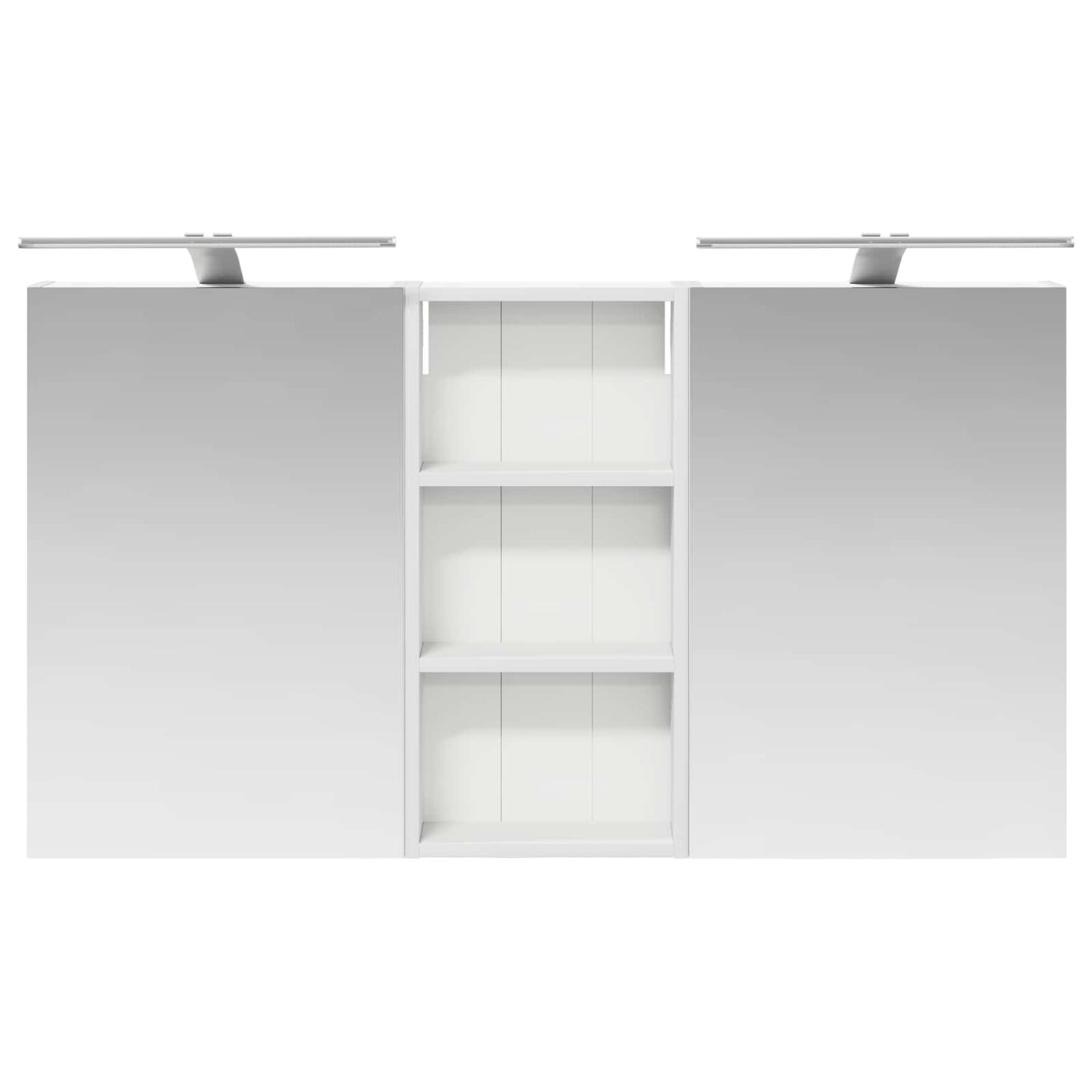 Baderomsskapsett 3 pcs 110 x 10,5 x 60,5 cm Konstruert tre