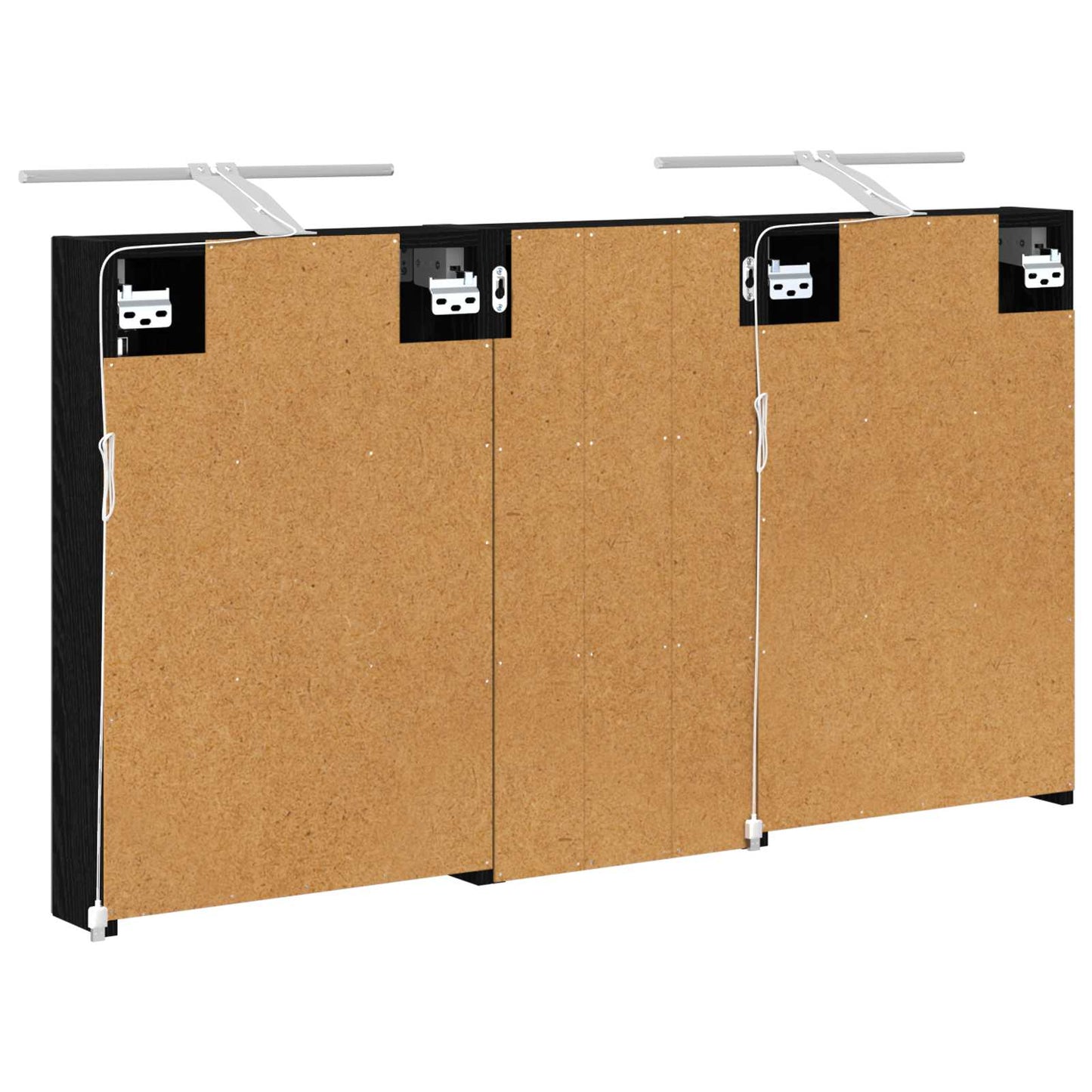 Baderomsskapsett 3 pcs 110 x 10,5 x 60,5 cm Konstruert tre