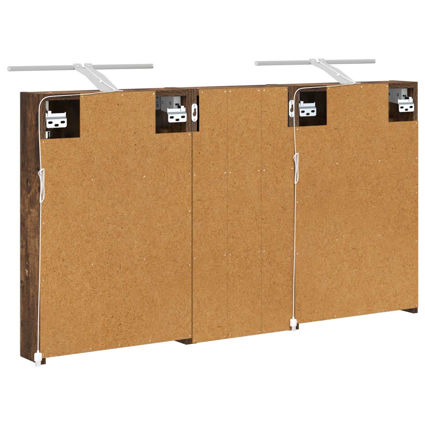 Baderomsskapsett 3 pcs 110 x 10,5 x 60,5 cm Konstruert tre