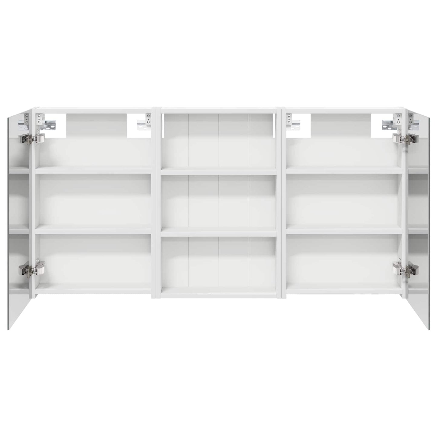 Baderomsskapsett 3 pcs 120 x 10,5 x 60,5 cm Konstruert tre