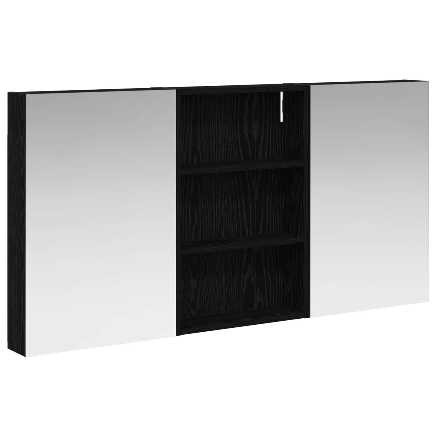 Baderomsskapsett 3 pcs 120 x 10,5 x 60,5 cm Konstruert tre