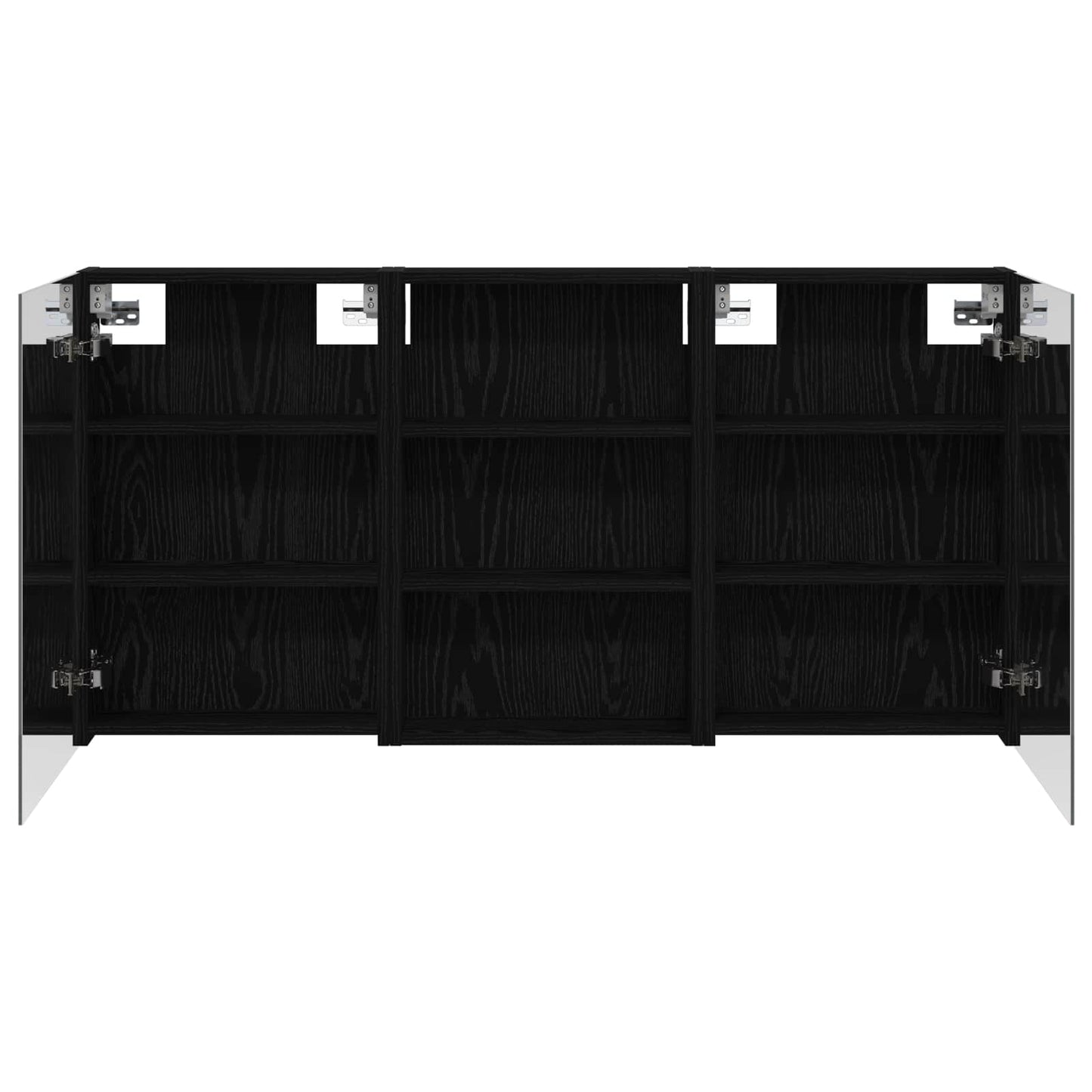 Baderomsskapsett 3 pcs 120 x 10,5 x 60,5 cm Konstruert tre