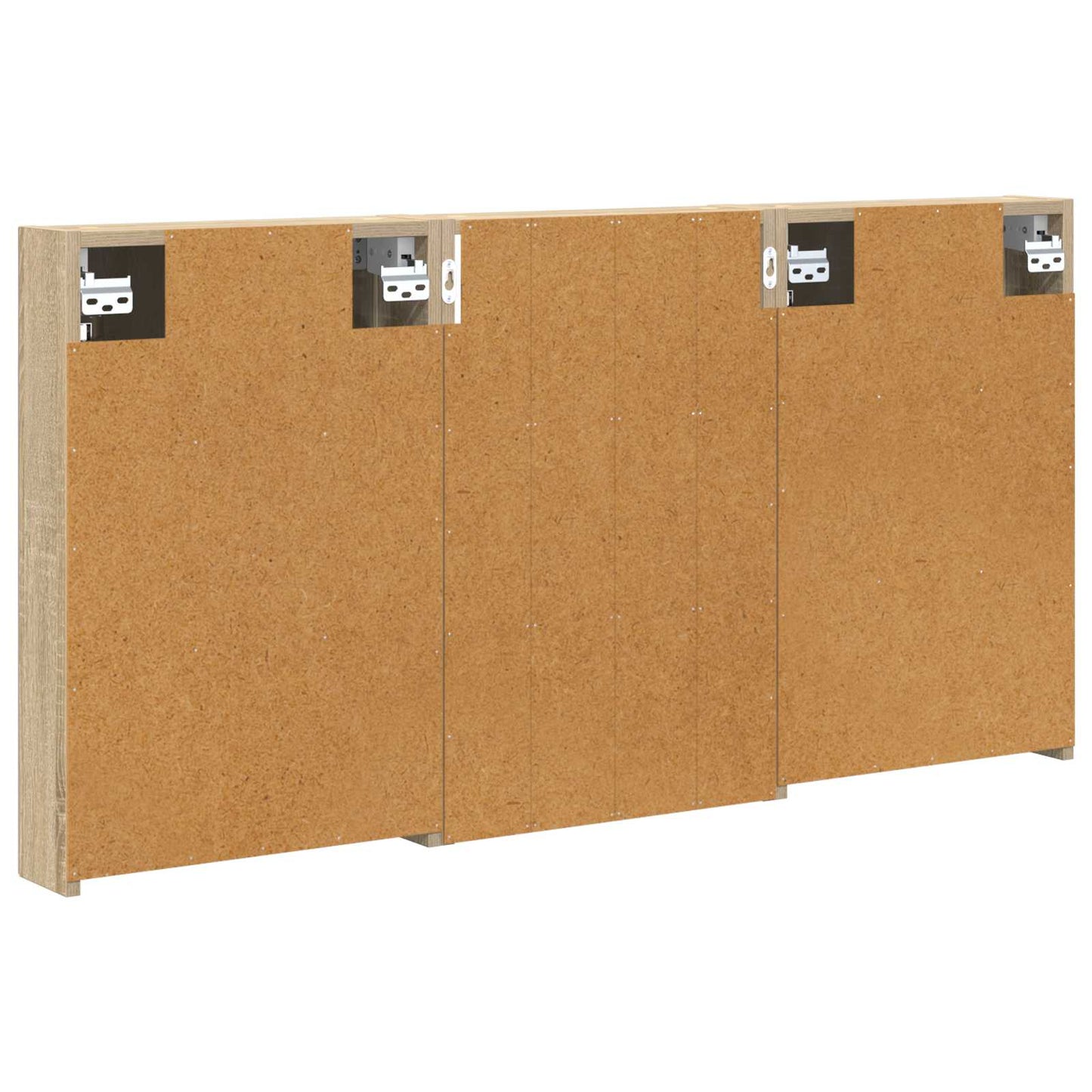 Baderomsskapsett 3 pcs 120 x 10,5 x 60,5 cm Konstruert tre