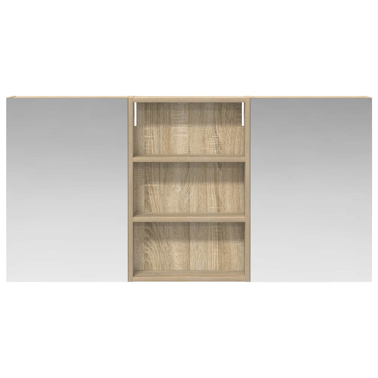 Baderomsskapsett 3 pcs 120 x 10,5 x 60,5 cm Konstruert tre