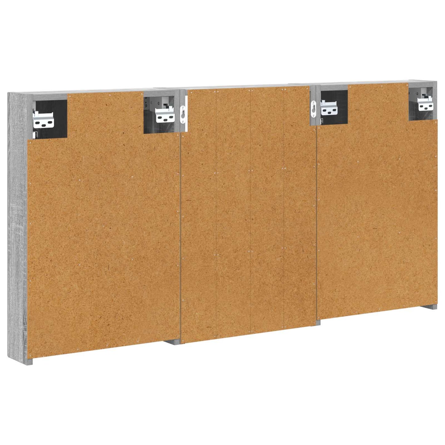 Baderomsskapsett 3 pcs 120 x 10,5 x 60,5 cm Konstruert tre