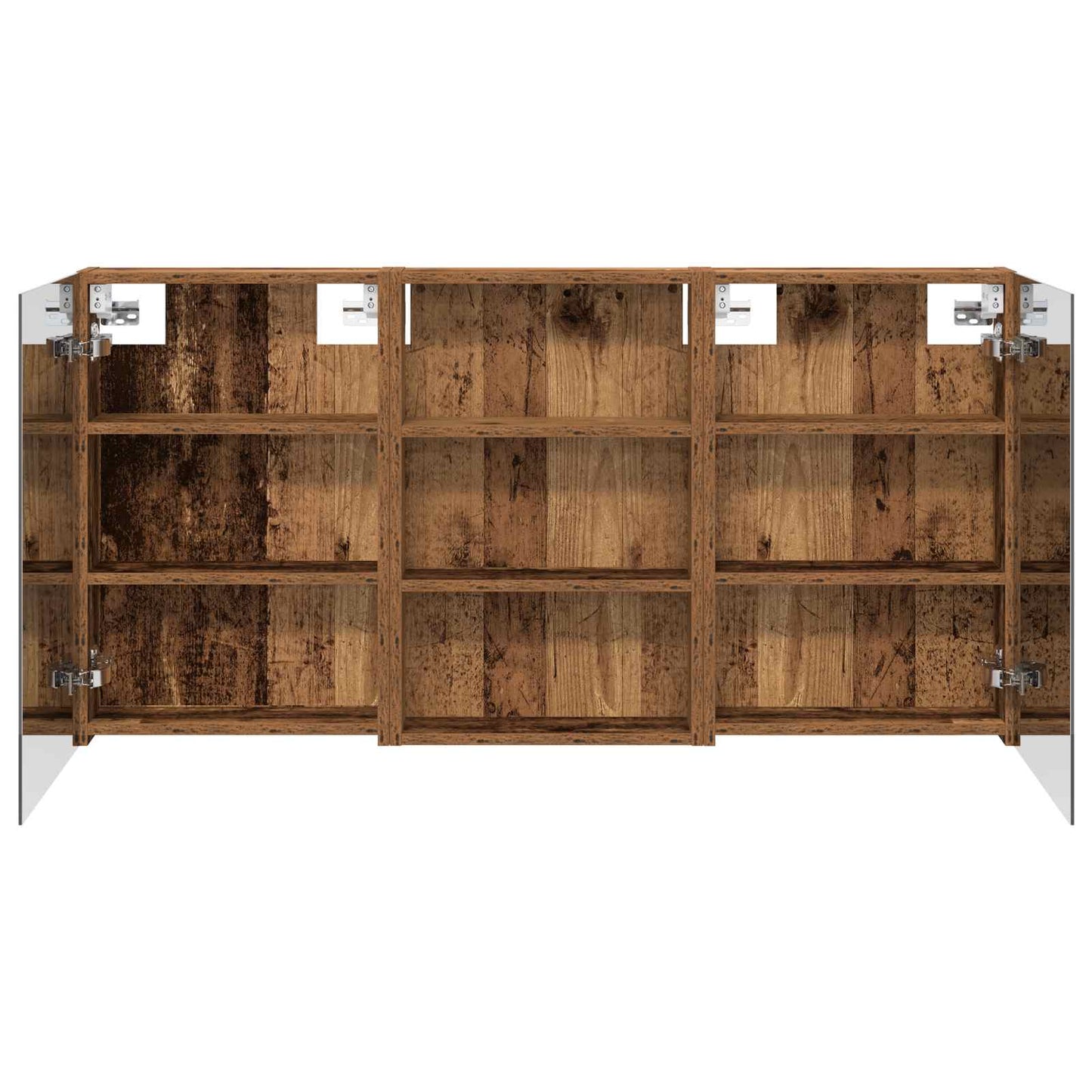 Baderomsskapsett 3 pcs 120 x 10,5 x 60,5 cm Konstruert tre