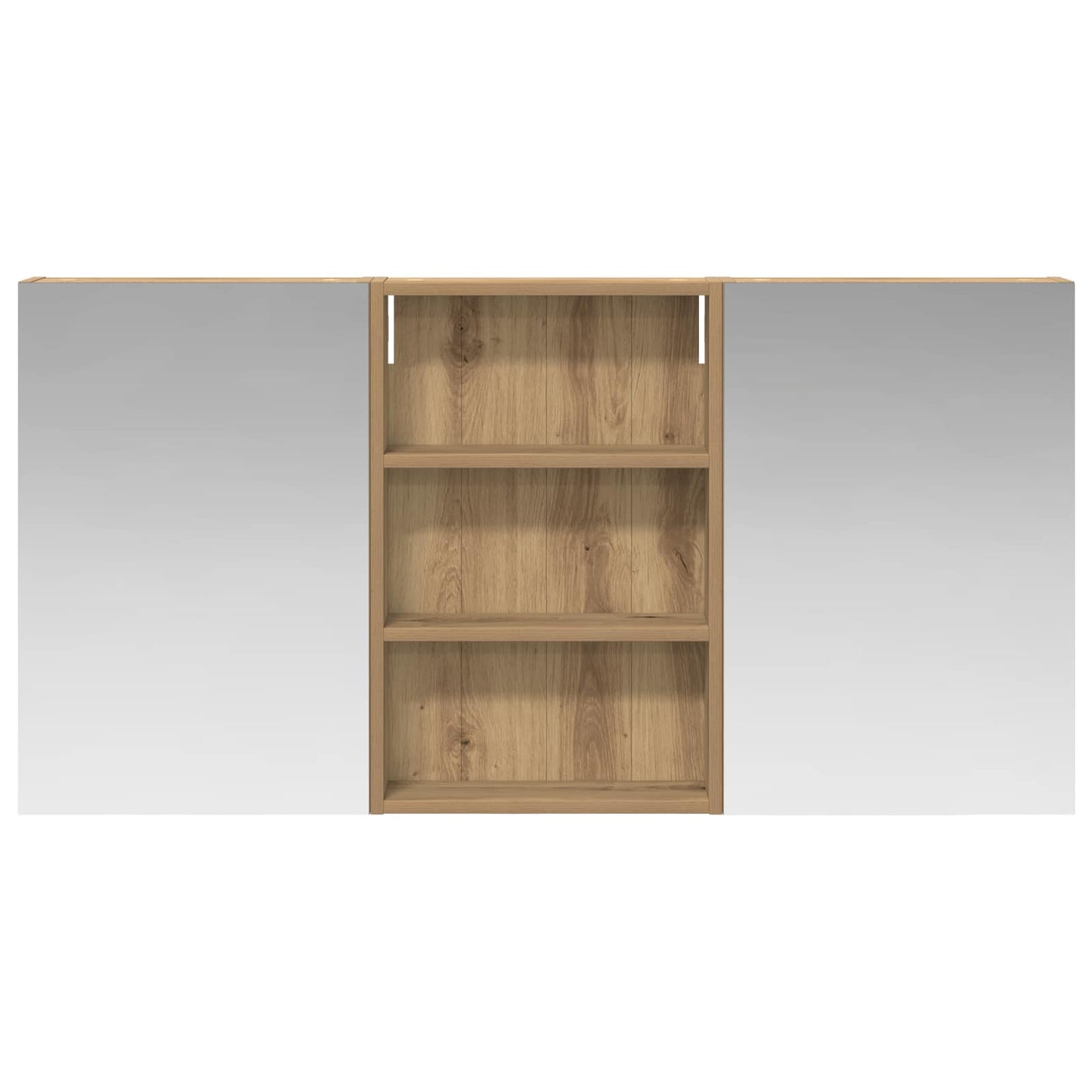 Baderomsskapsett 3 stk. 120 x 10,5 x 60,5 cm Konstruert tre