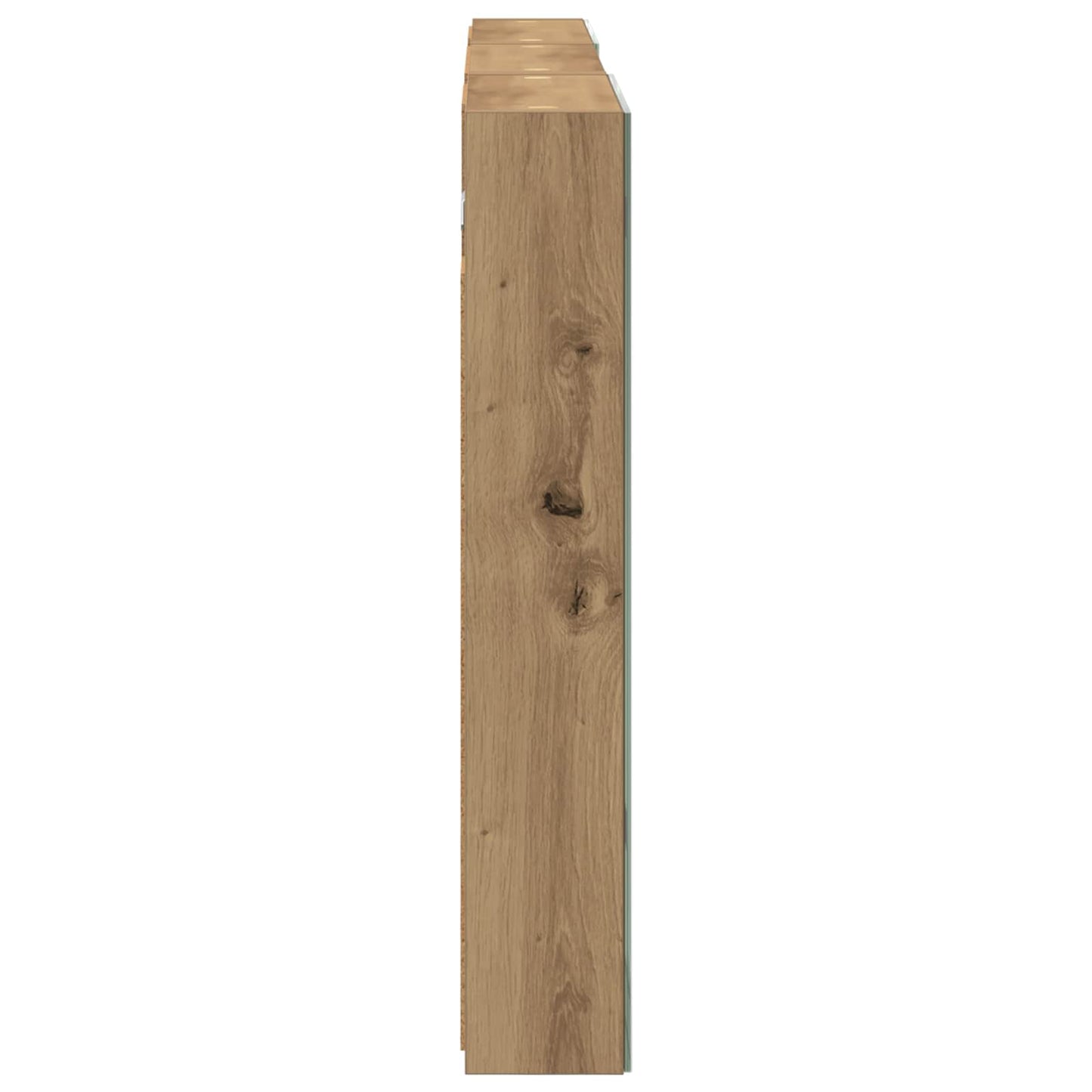 Baderomsskapsett 3 stk. 120 x 10,5 x 60,5 cm Konstruert tre