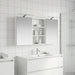 Baderomsskapsett 3 pcs 120 x 10,5 x 60,5 cm Konstruert tre