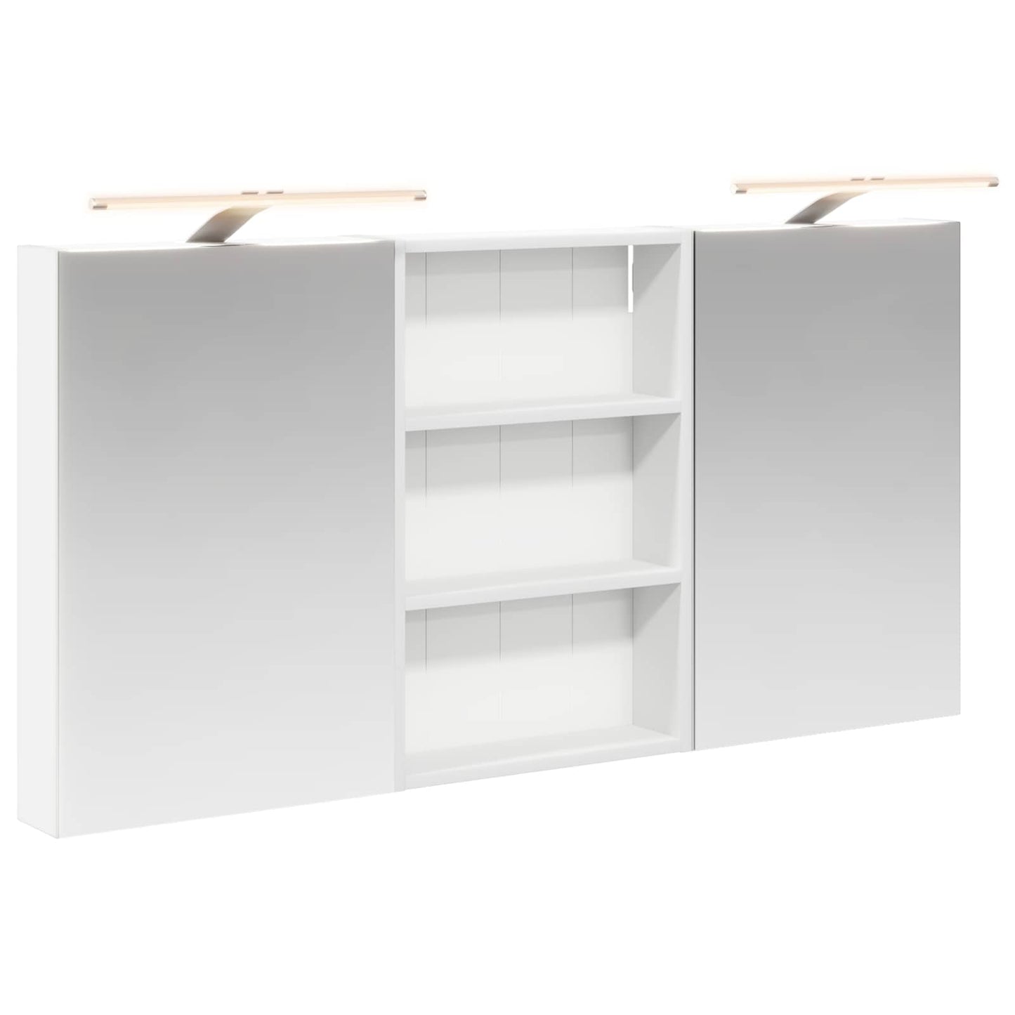 Baderomsskapsett 3 pcs 120 x 10,5 x 60,5 cm Konstruert tre