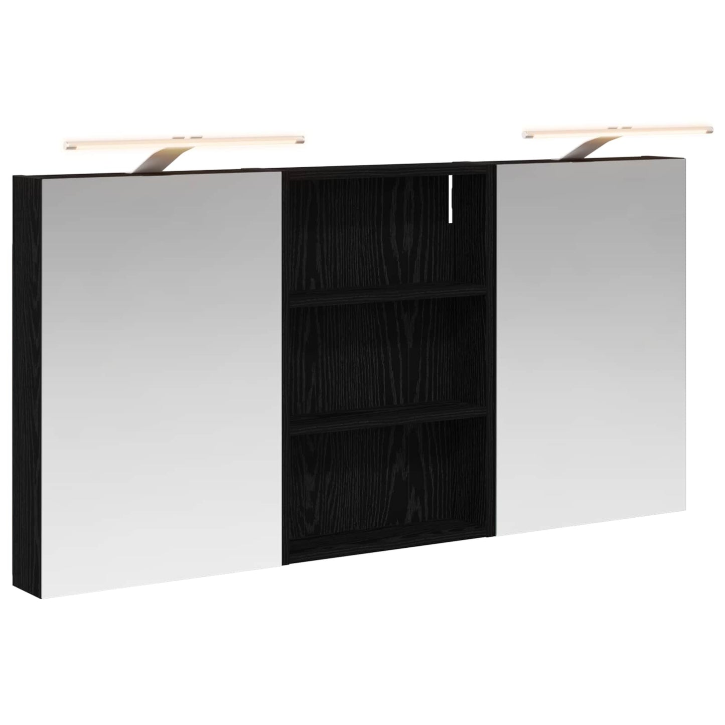 Baderomsskapsett 3 pcs 120 x 10,5 x 60,5 cm Konstruert tre