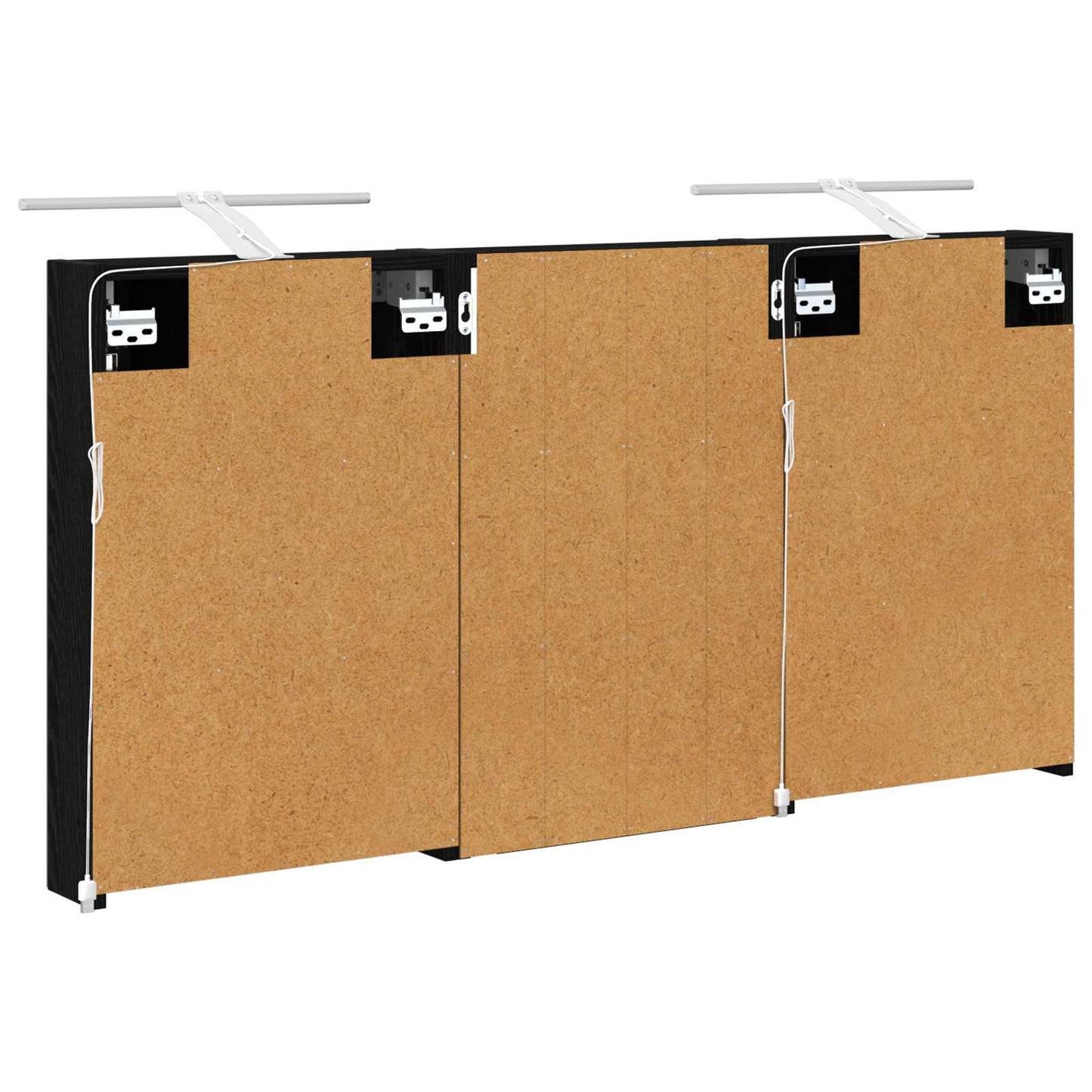 Baderomsskapsett 3 pcs 120 x 10,5 x 60,5 cm Konstruert tre
