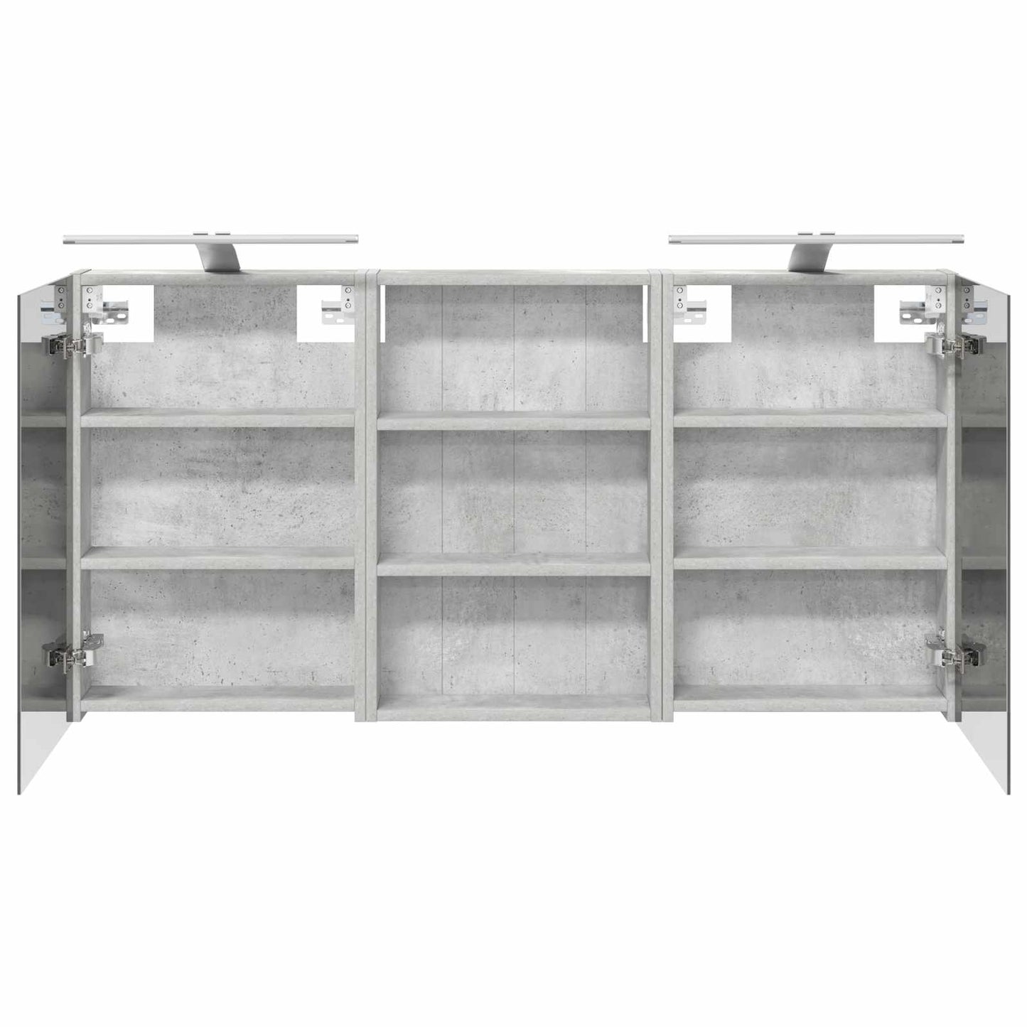 Baderomsskapsett 3 pcs 120 x 10,5 x 60,5 cm Konstruert tre