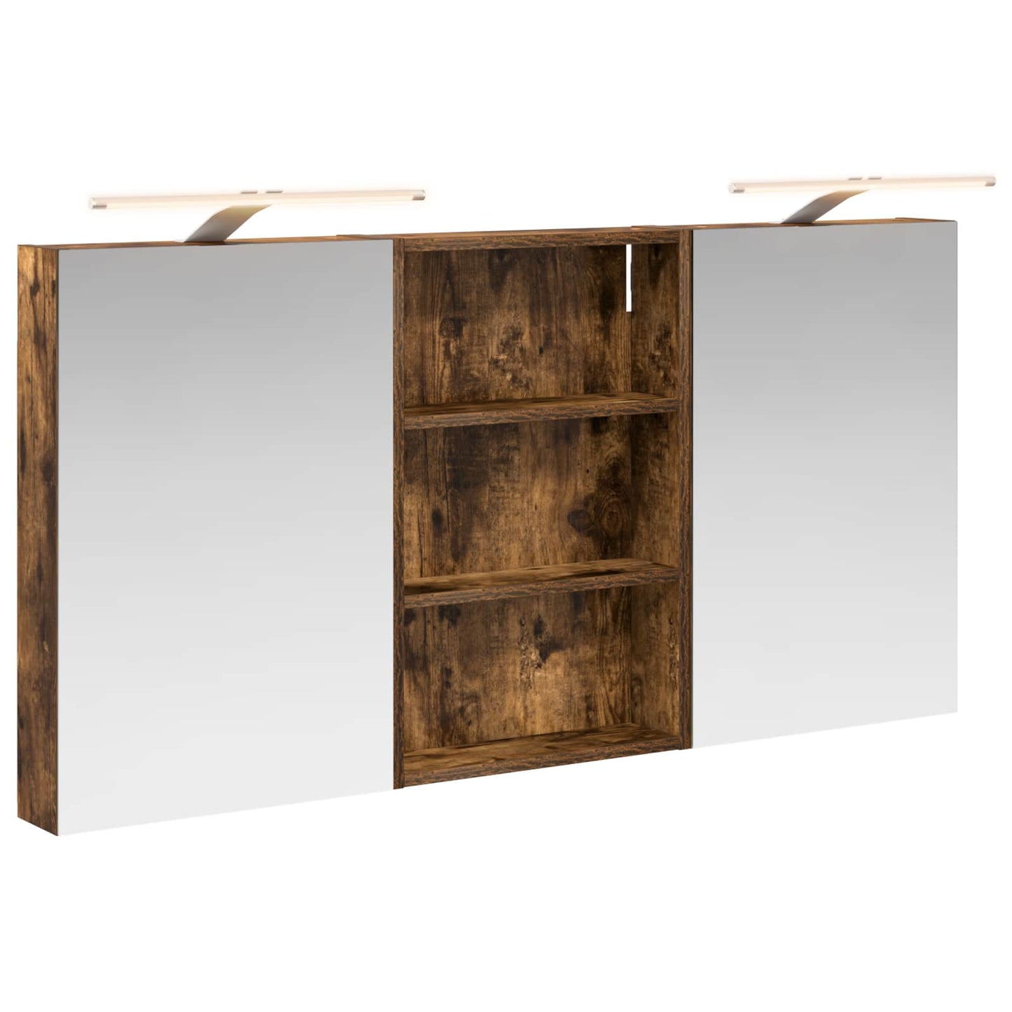 Baderomsskapsett 3 pcs 120 x 10,5 x 60,5 cm Konstruert tre