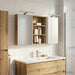 Baderomsskapsett 3 stk. 120 x 10,5 x 60,5 cm Konstruert tre