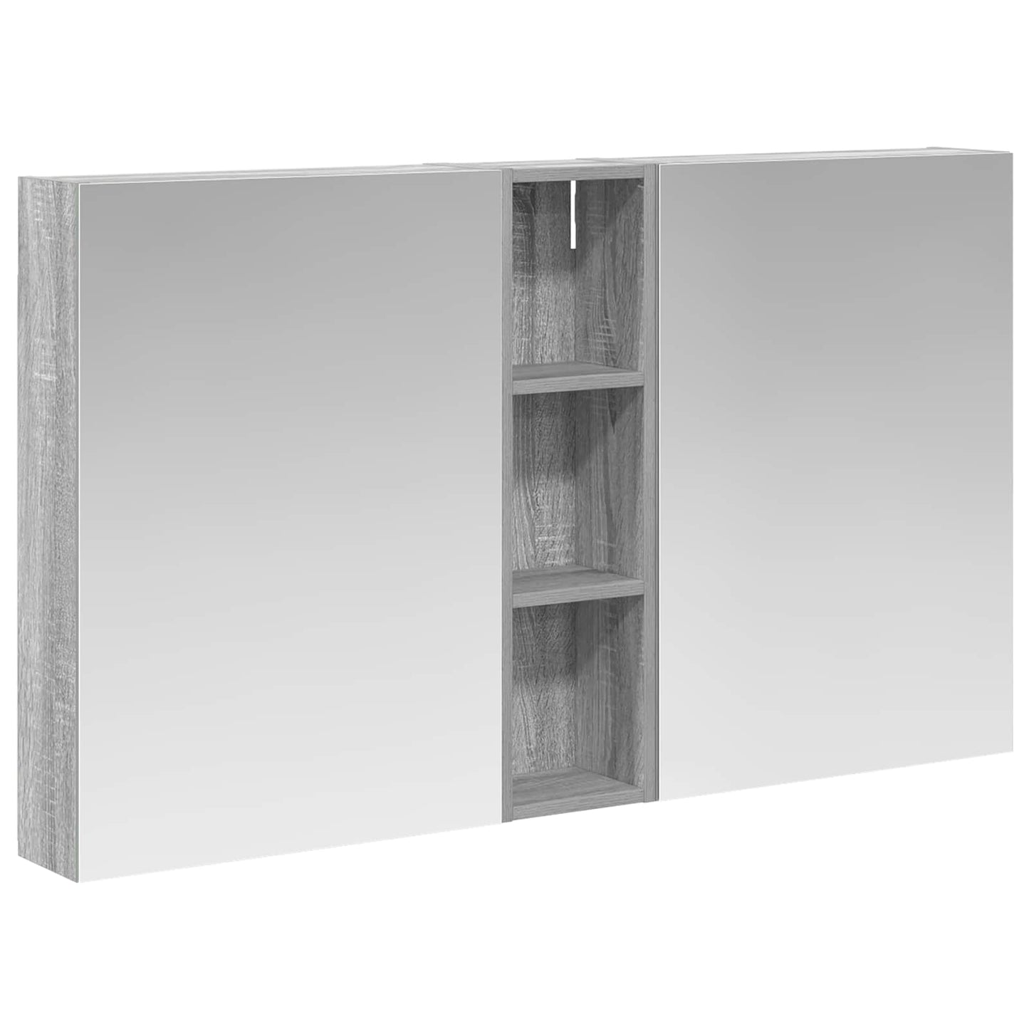 Baderomsskapsett 3 pcs 120 x 14,5 x 70 cm Konstruert tre