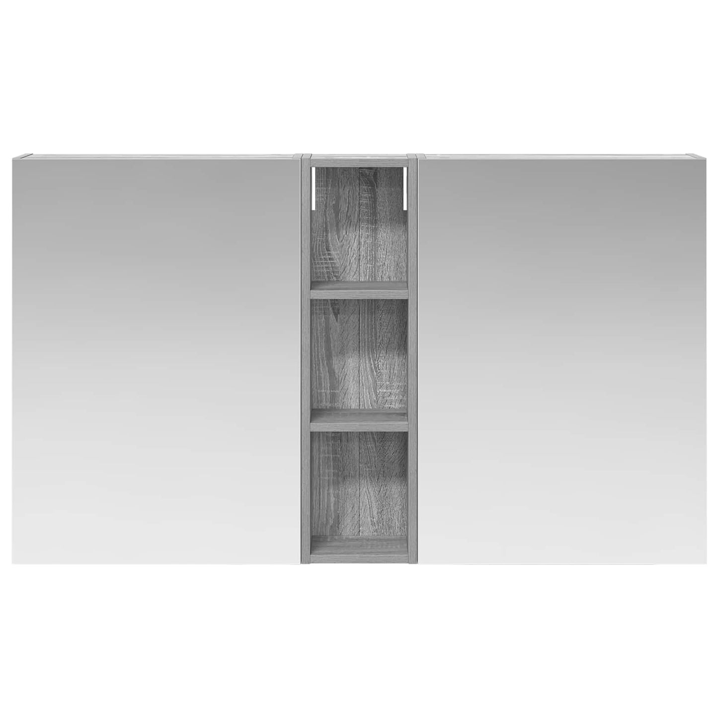 Baderomsskapsett 3 pcs 120 x 14,5 x 70 cm Konstruert tre