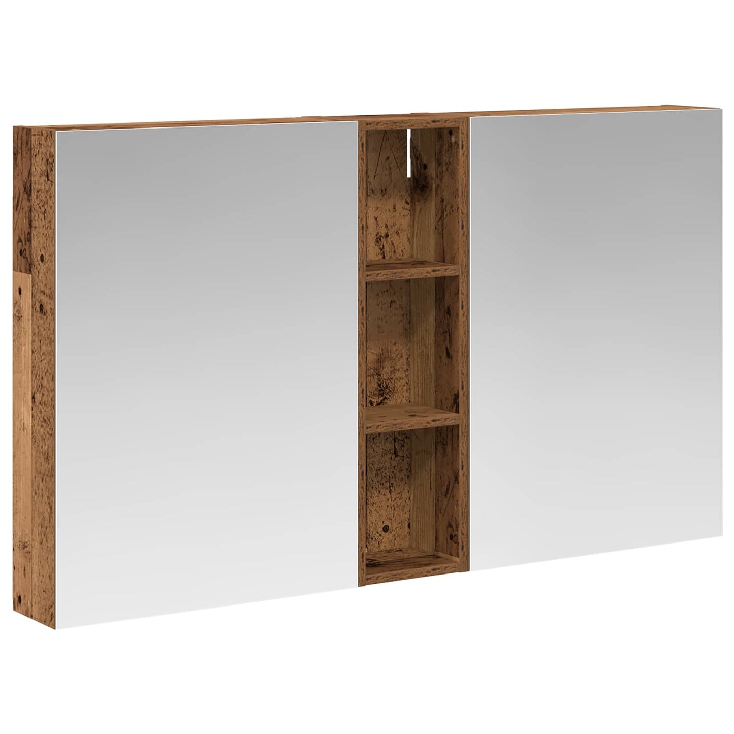 Baderomsskapsett 3 pcs 120 x 14,5 x 70 cm Konstruert tre