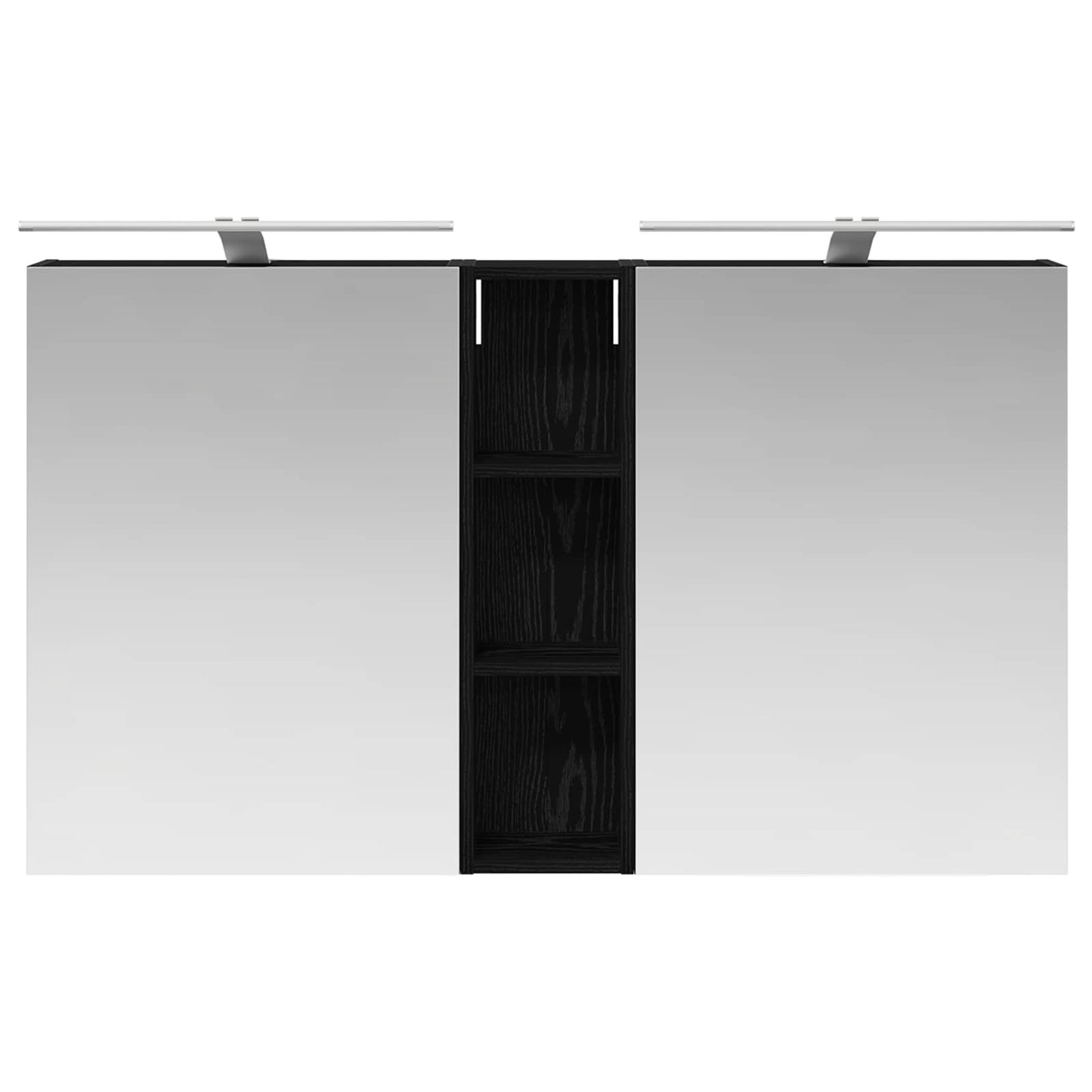 Baderomsskapsett 3 pcs 120 x 14,5 x 70 cm Konstruert tre